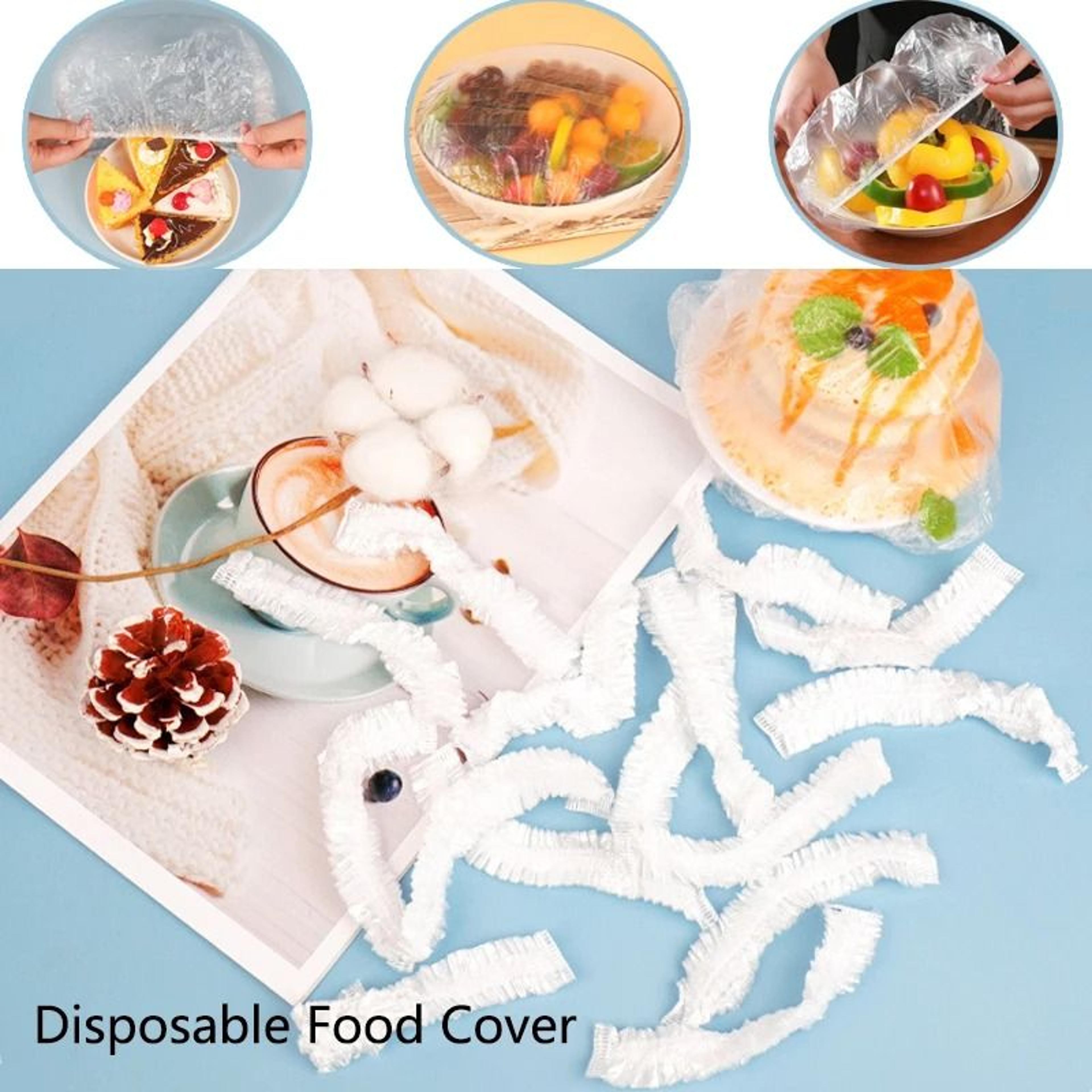 Disposable Elastic Food Cover  MultiPurpose Storage Cap Set 4