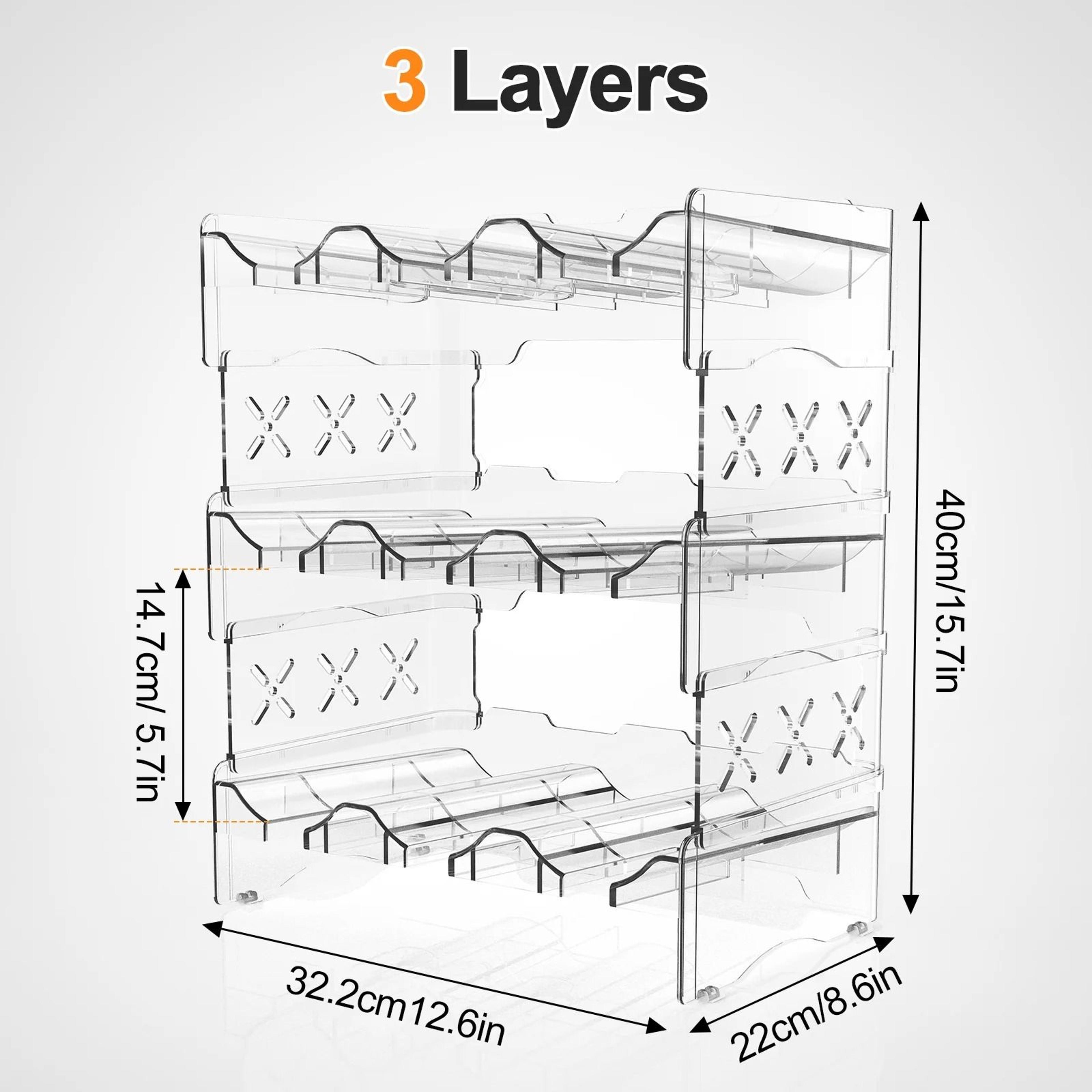 Stackable Tumbler  Large Water Bottle Storage Rack 7