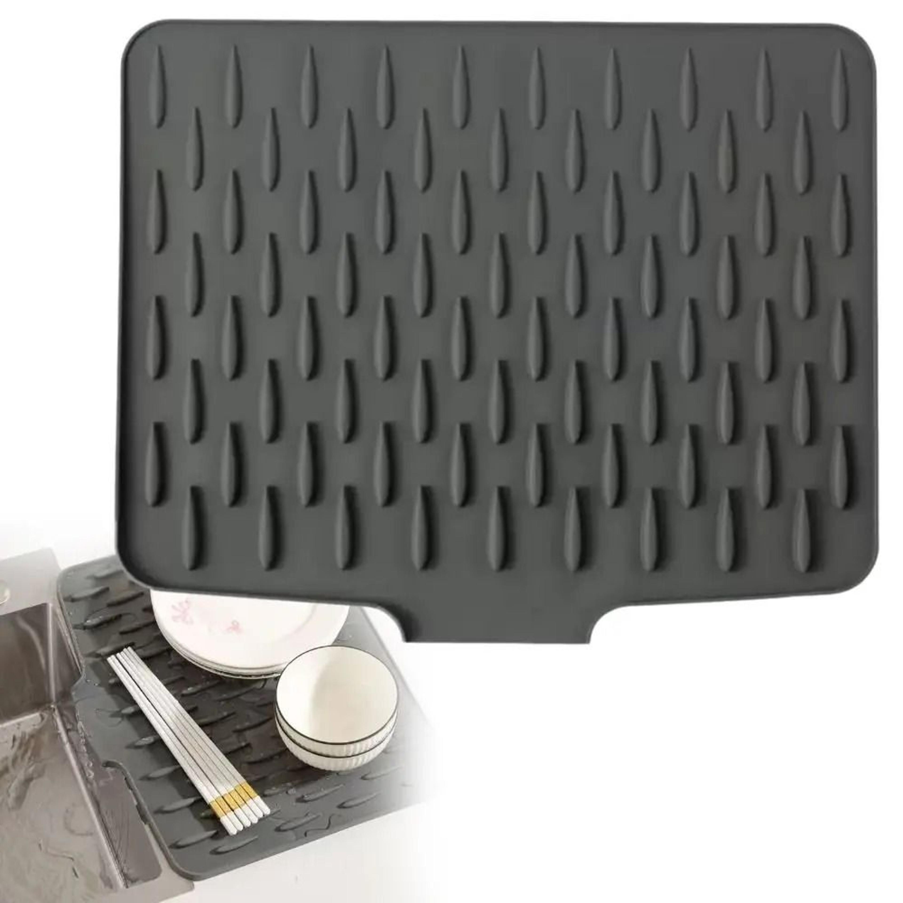 Large NonSlip Silicone Drainage  Dish Drying Mat 3
