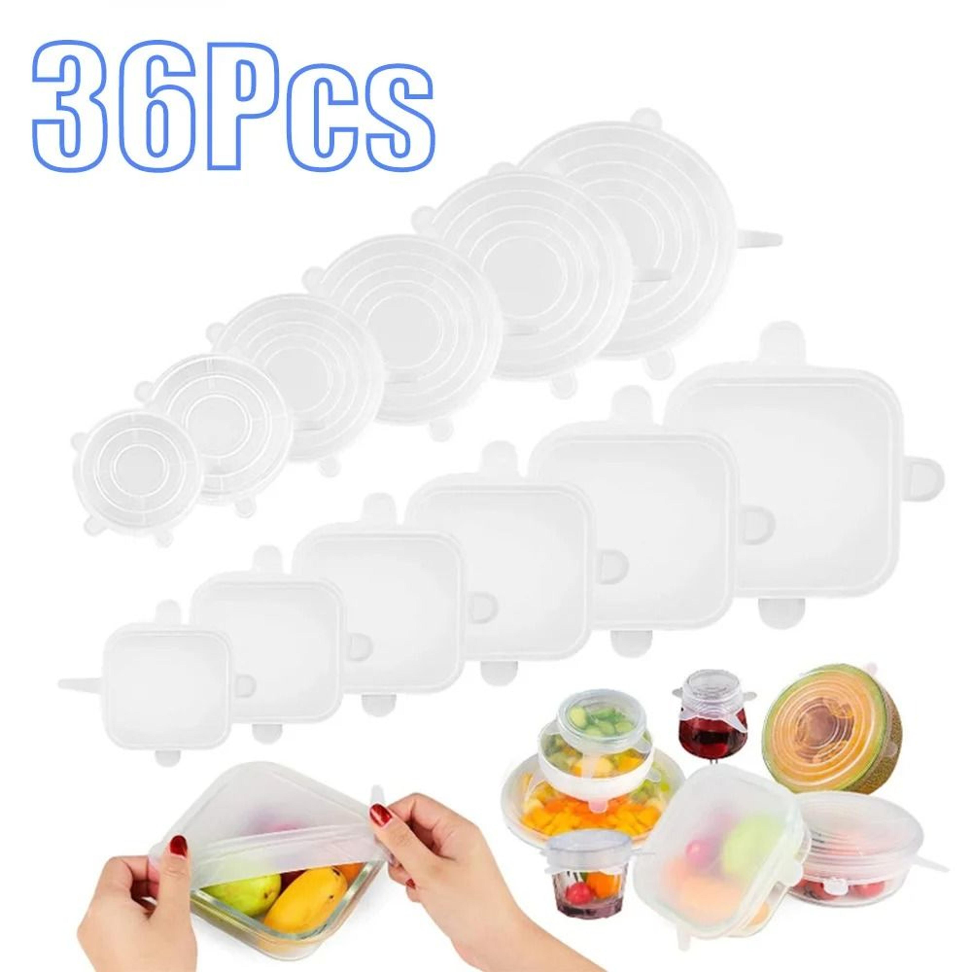 reusable silicone food stretch lids & preservation covers