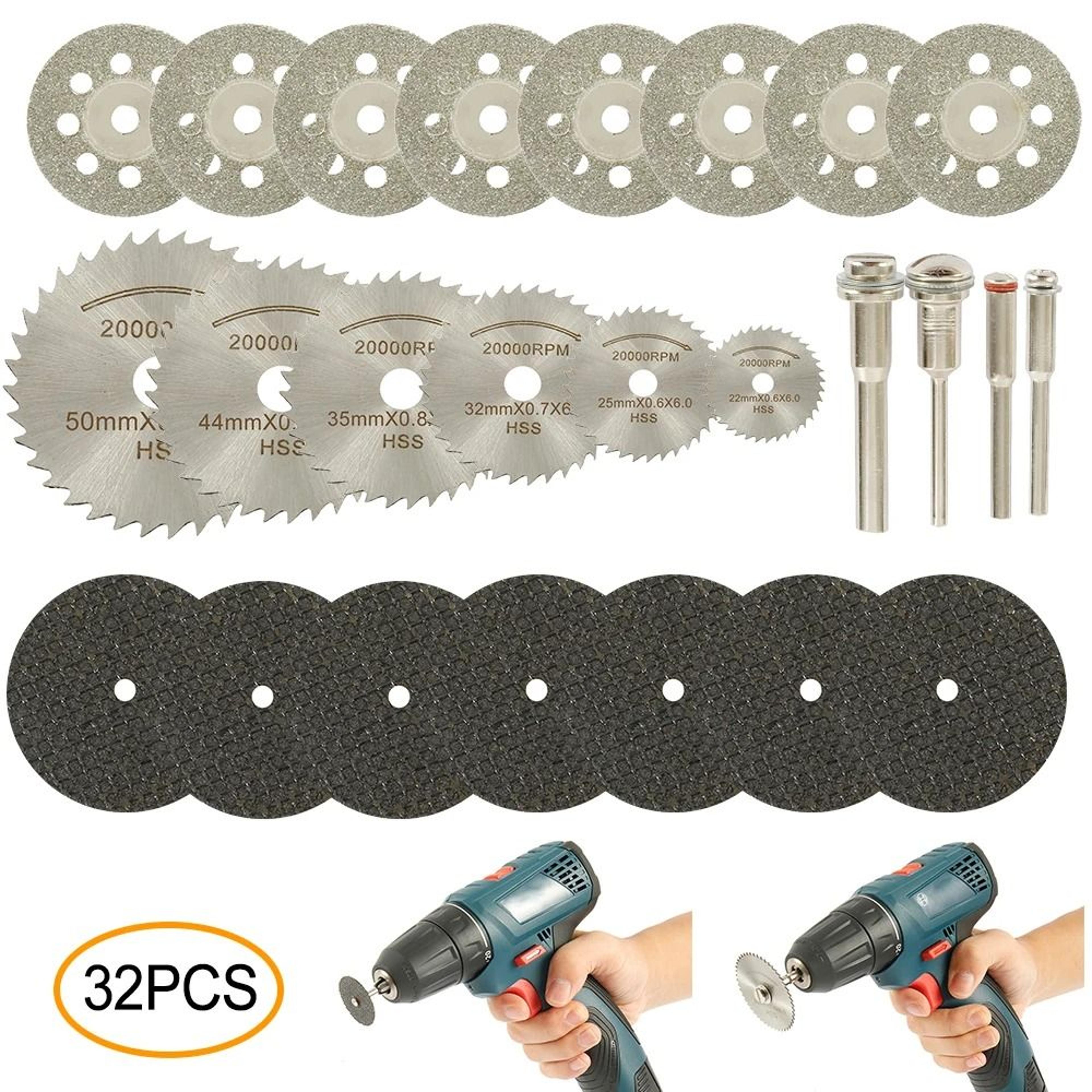 Rotary Tool Mini Circular Saw Blade  Cutting Disc Set 6 To 32Piece 9