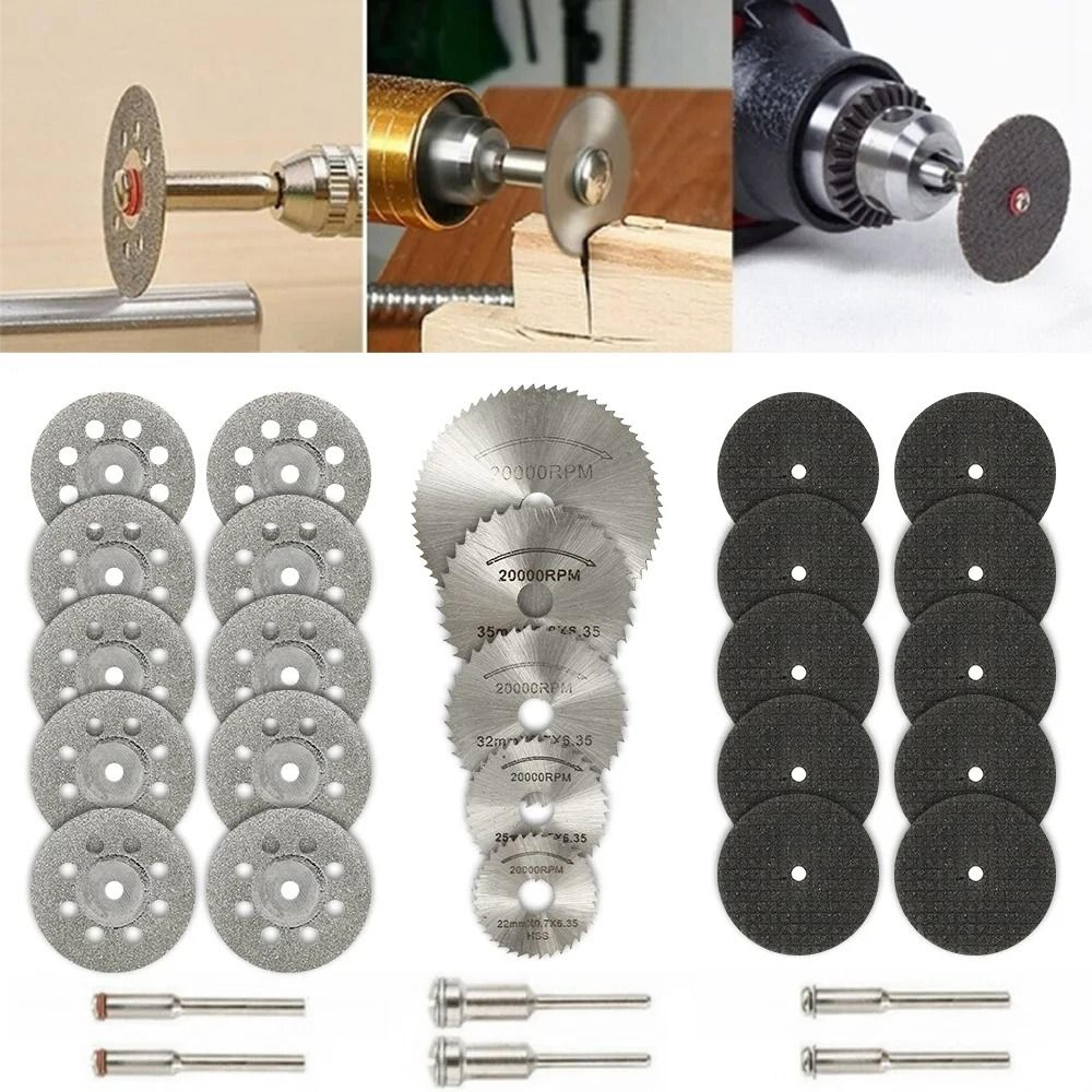 Rotary Tool Mini Circular Saw Blade  Cutting Disc Set 6 To 32Piece 1