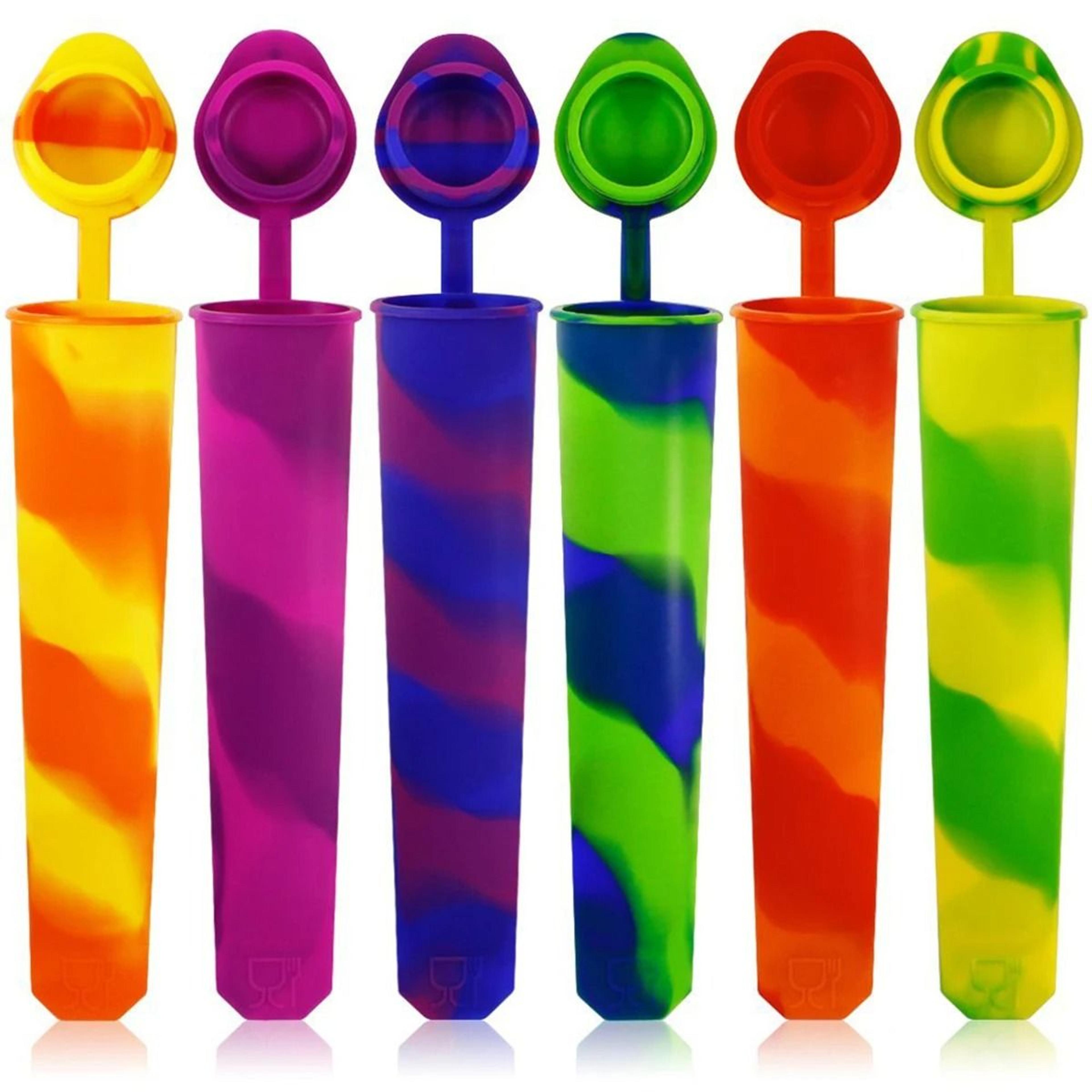 6Piece Reusable Silicone Popsicle Molds Set 6