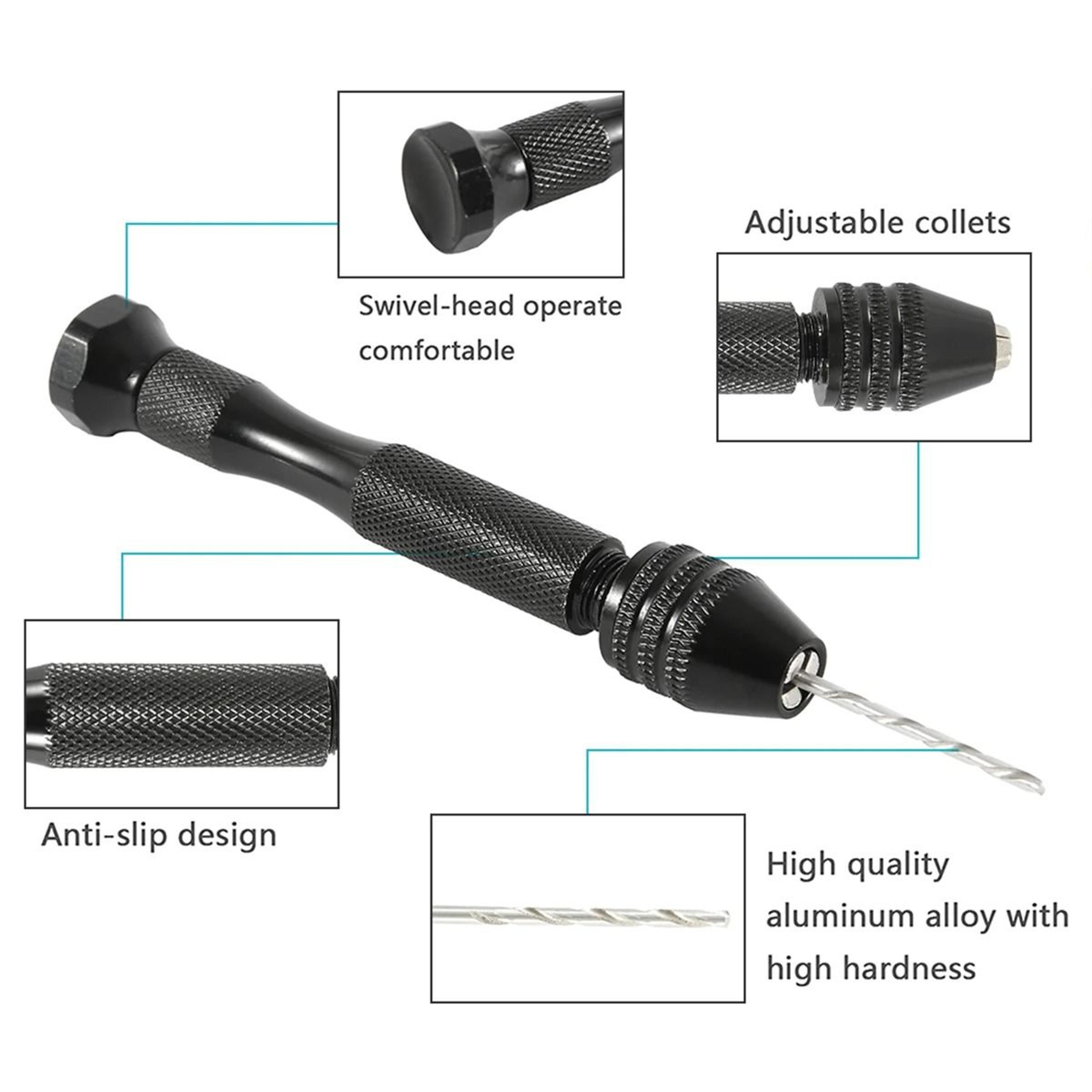 49Piece Mini Aluminum Micro Hand Drill  Drill Bit Set 2