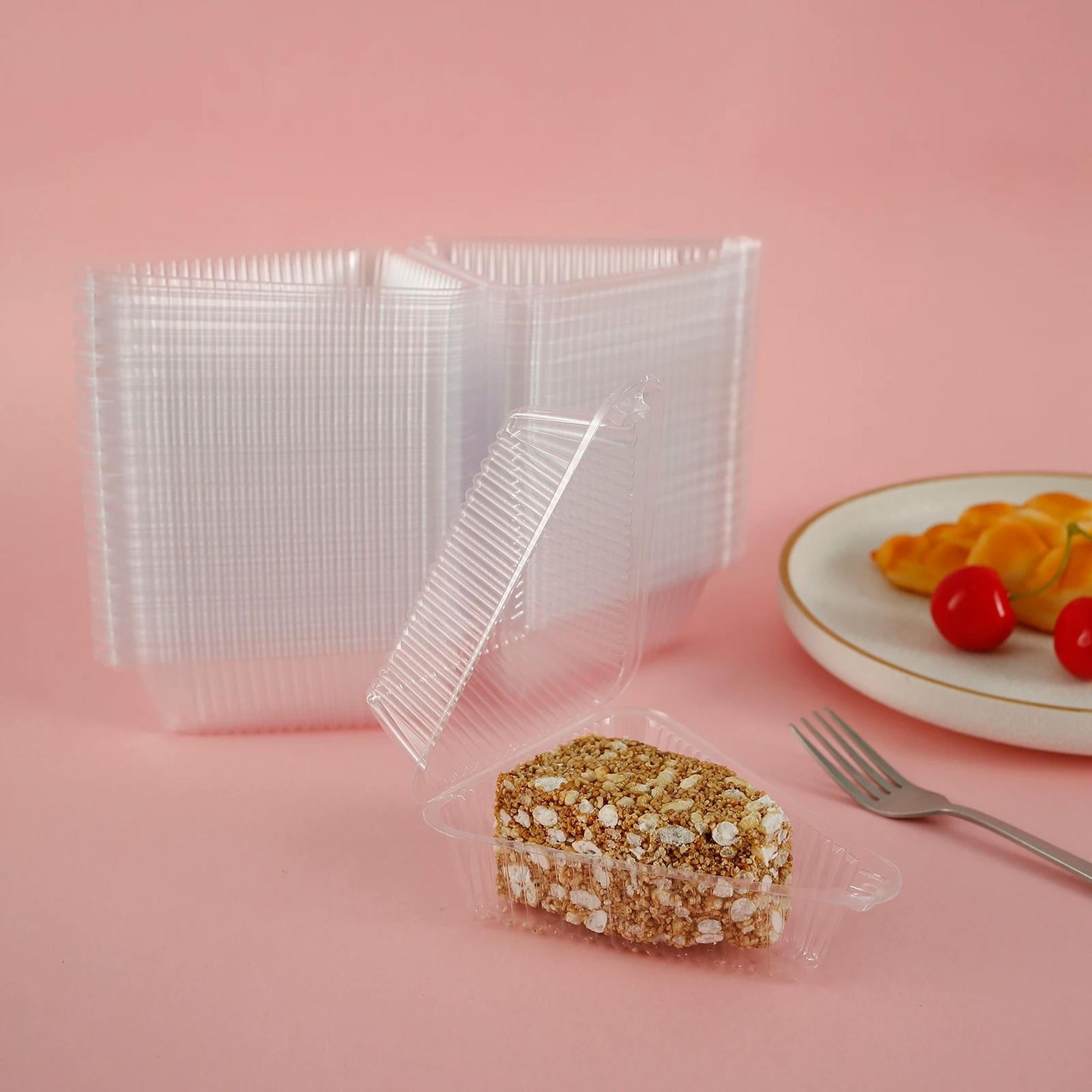150Piece Clear Triangle Cake Slice Containers 5