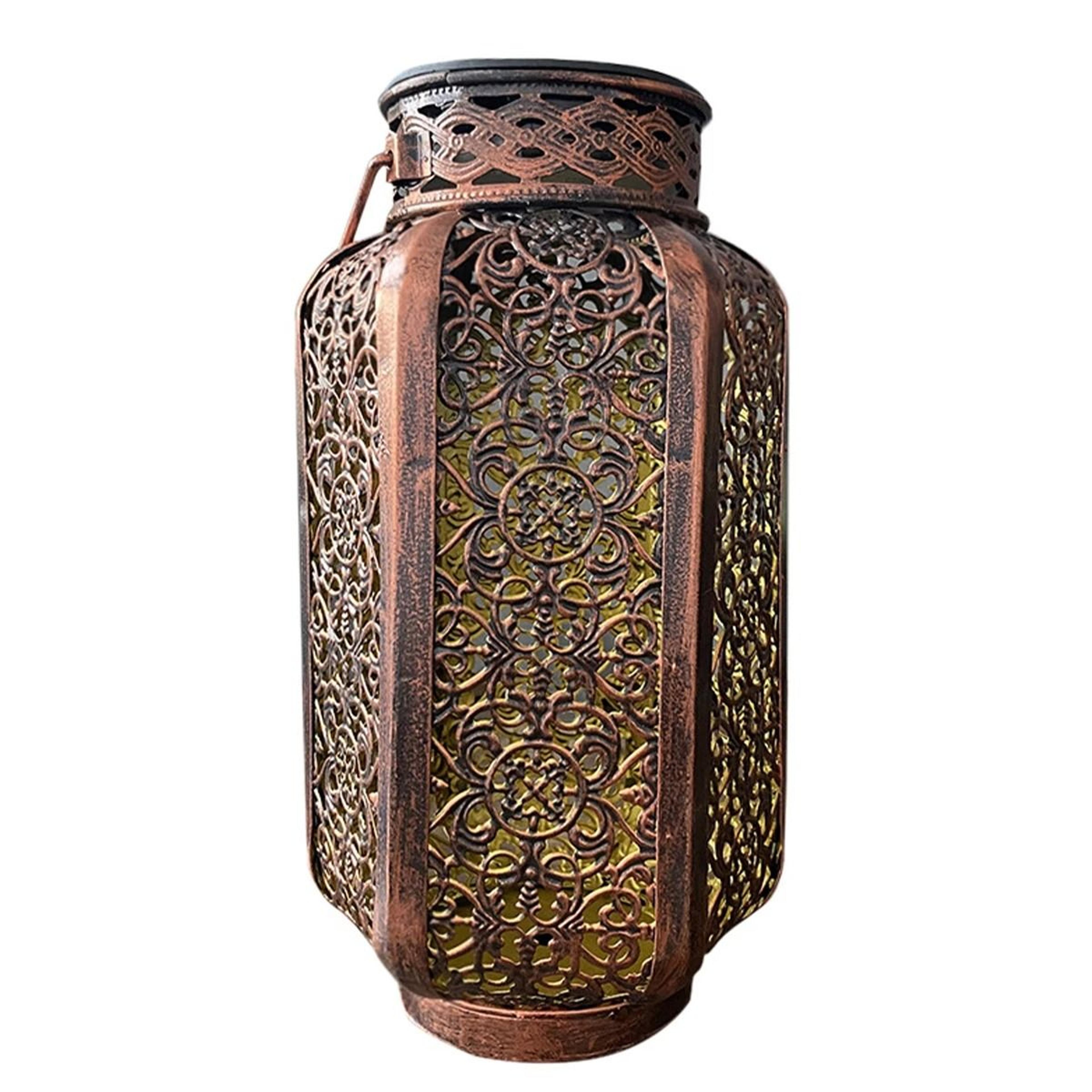Decorative Retro Solar Hanging Iron Art Lantern 5