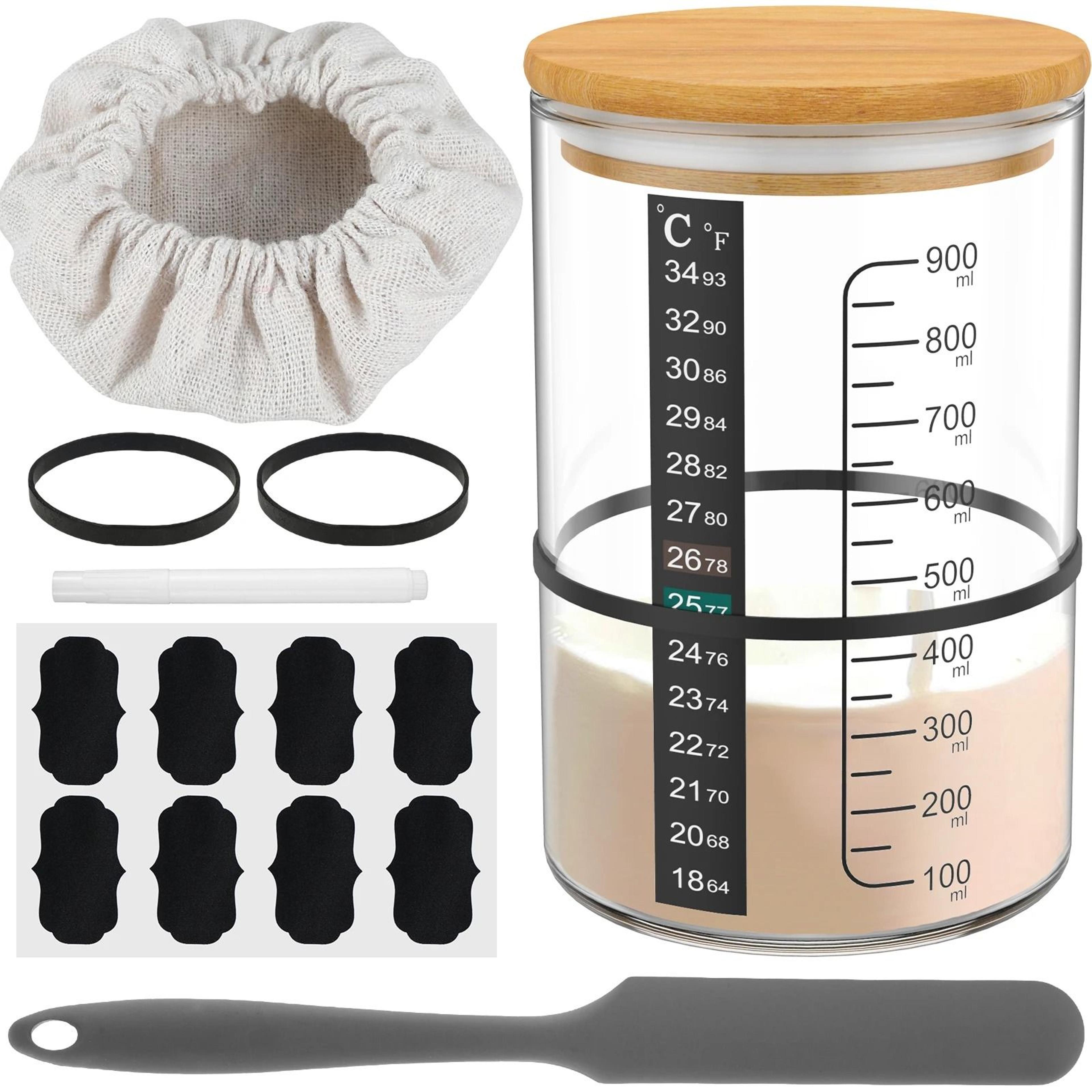 9Piece Premium 900ML Sourdough Starter Fermentation Jar Kit 7