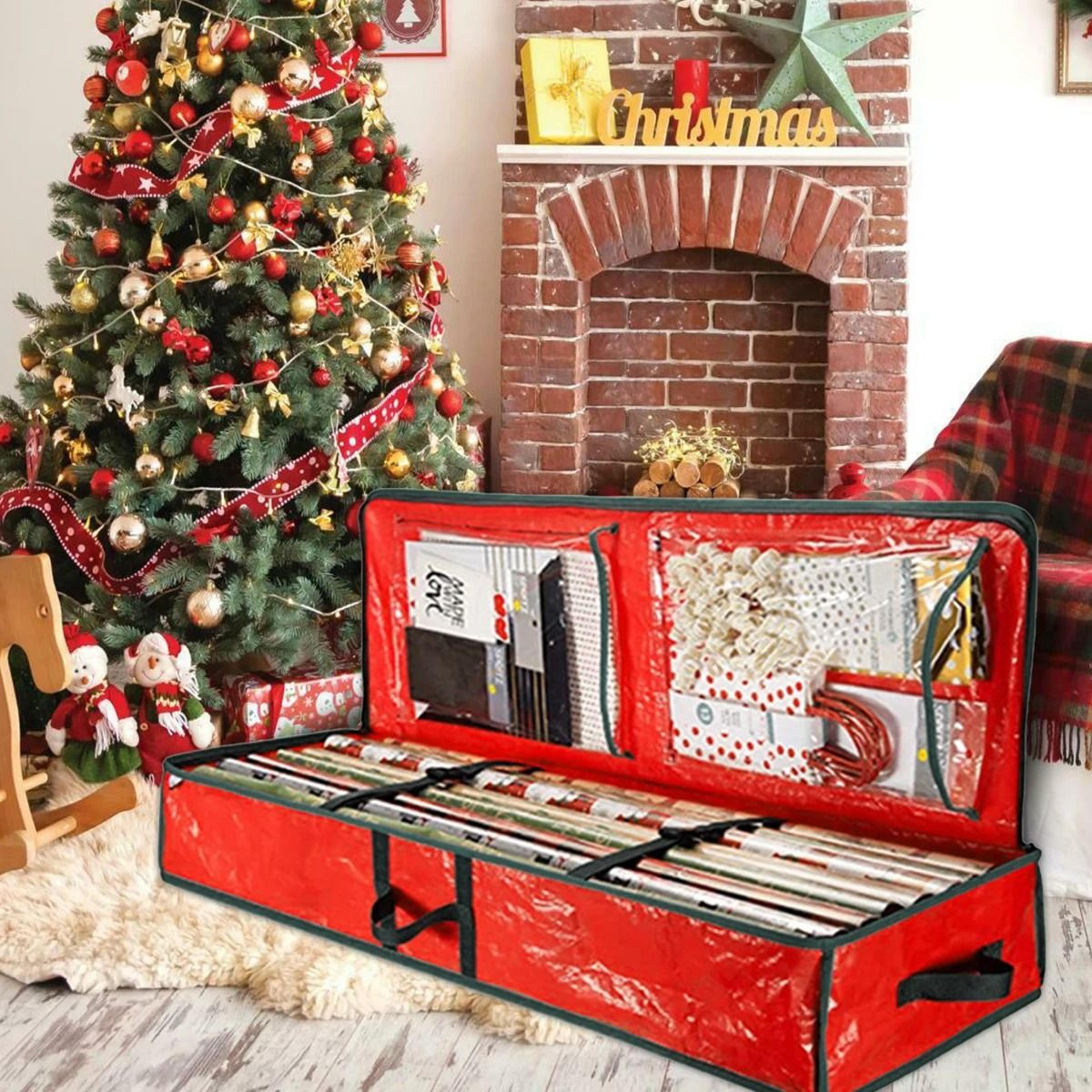 Premium Underbed Christmas Gift Wrap Storage Organizer Bag 2