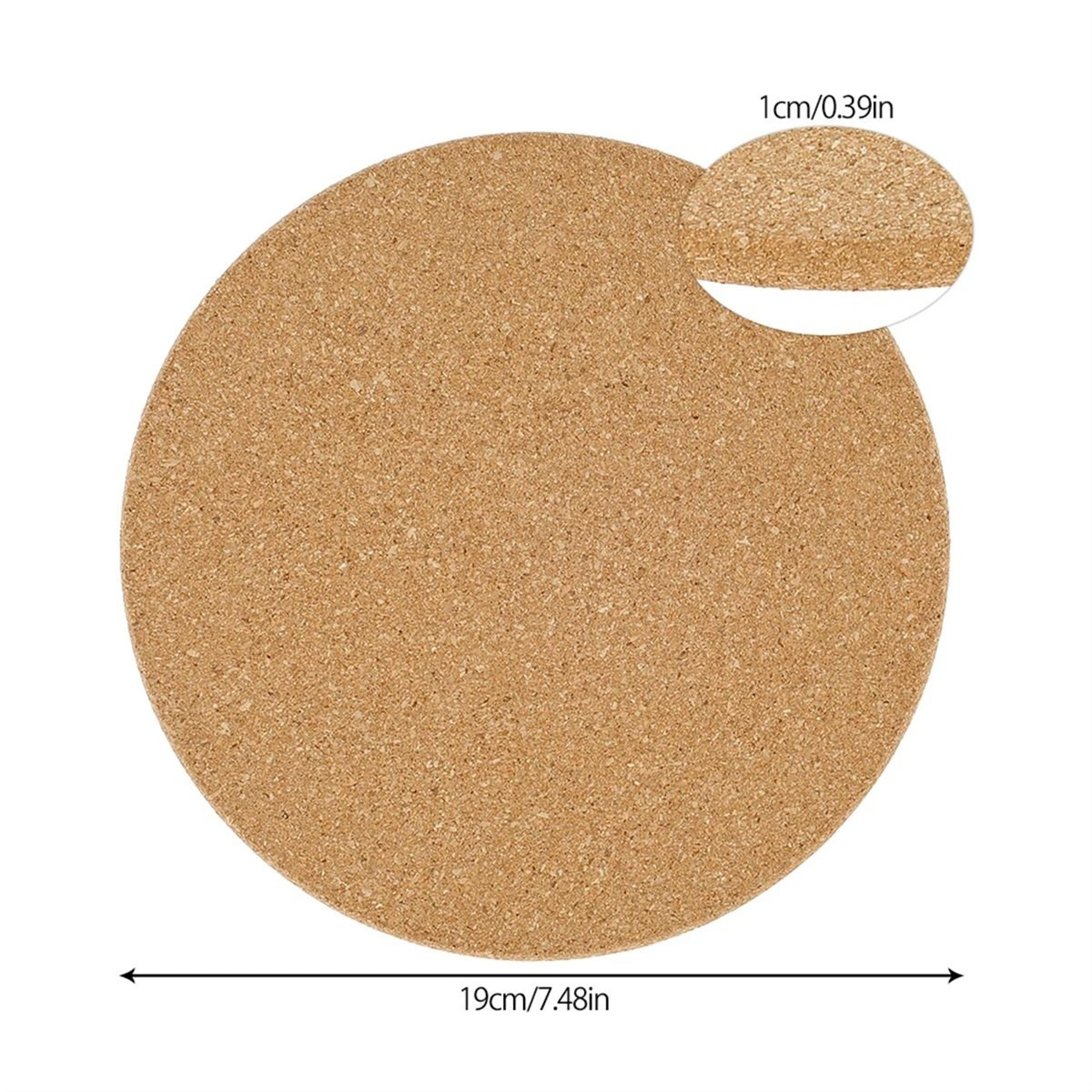 Premium Round Cork HeatResistant Pot Mat  Worktop Saver 1