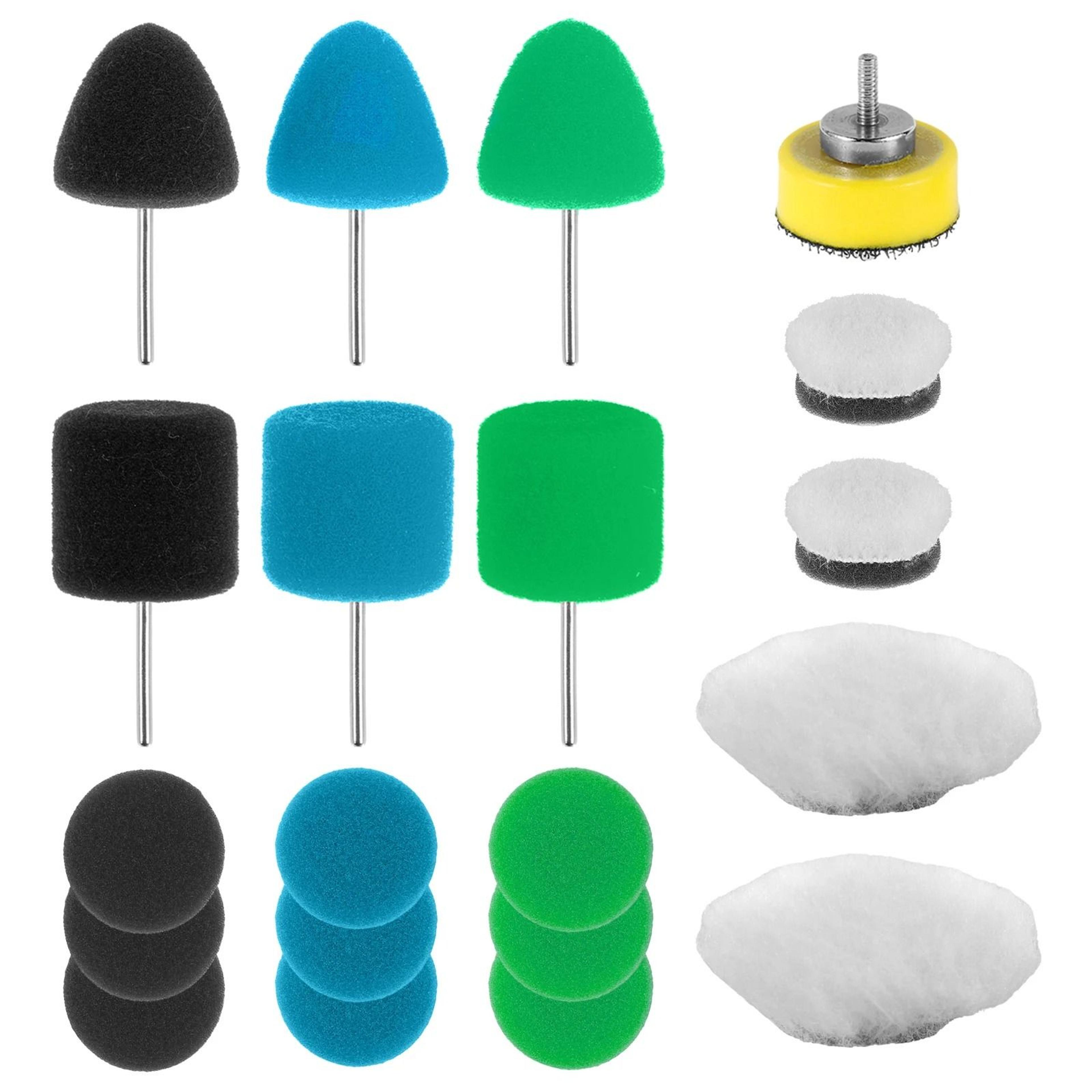 20Piece 1Inch Mini Car Foam Drill Polishing  Buffing Pads Set 6