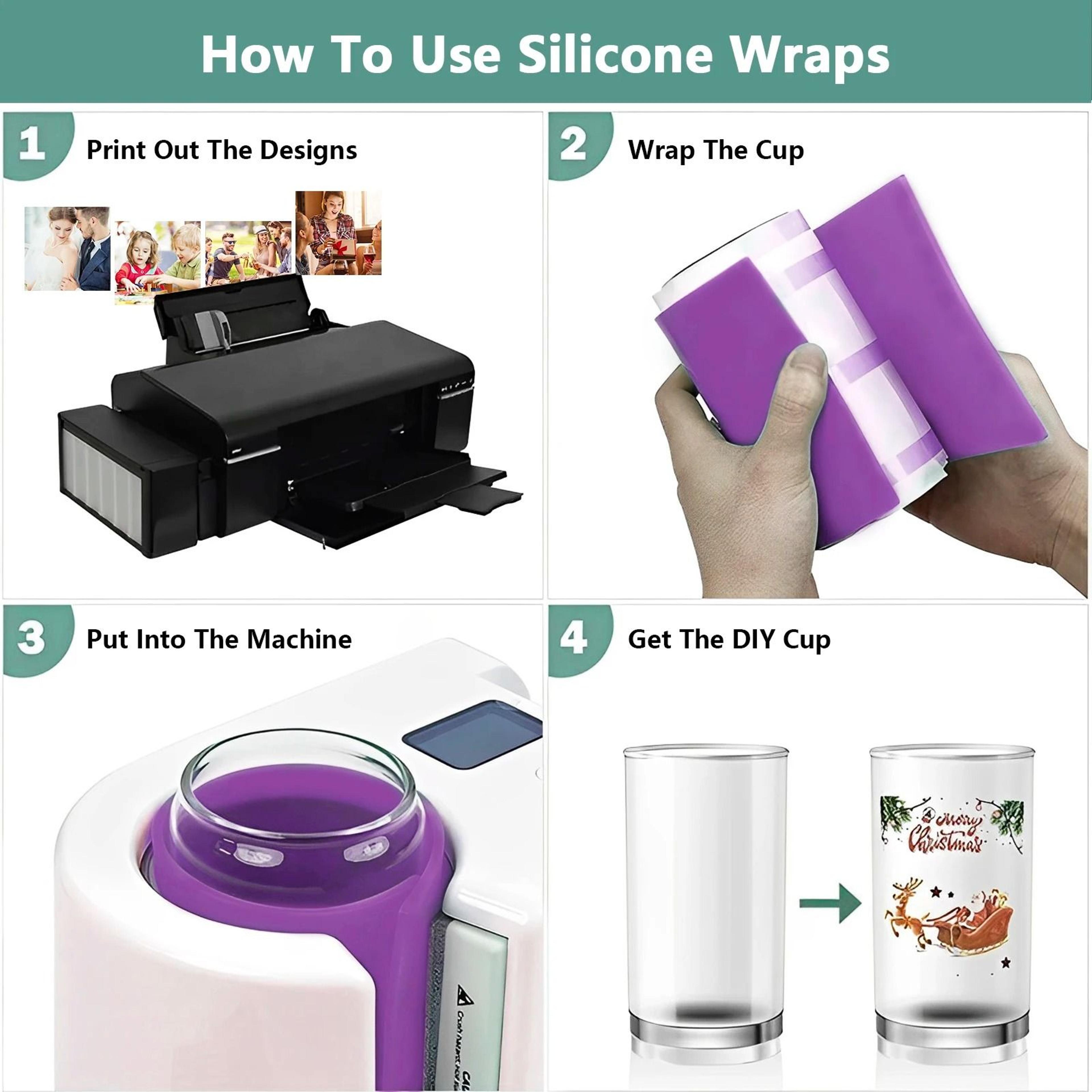 3Piece MultiThickness Silicone Sublimation Tumbler Wrap Set 3