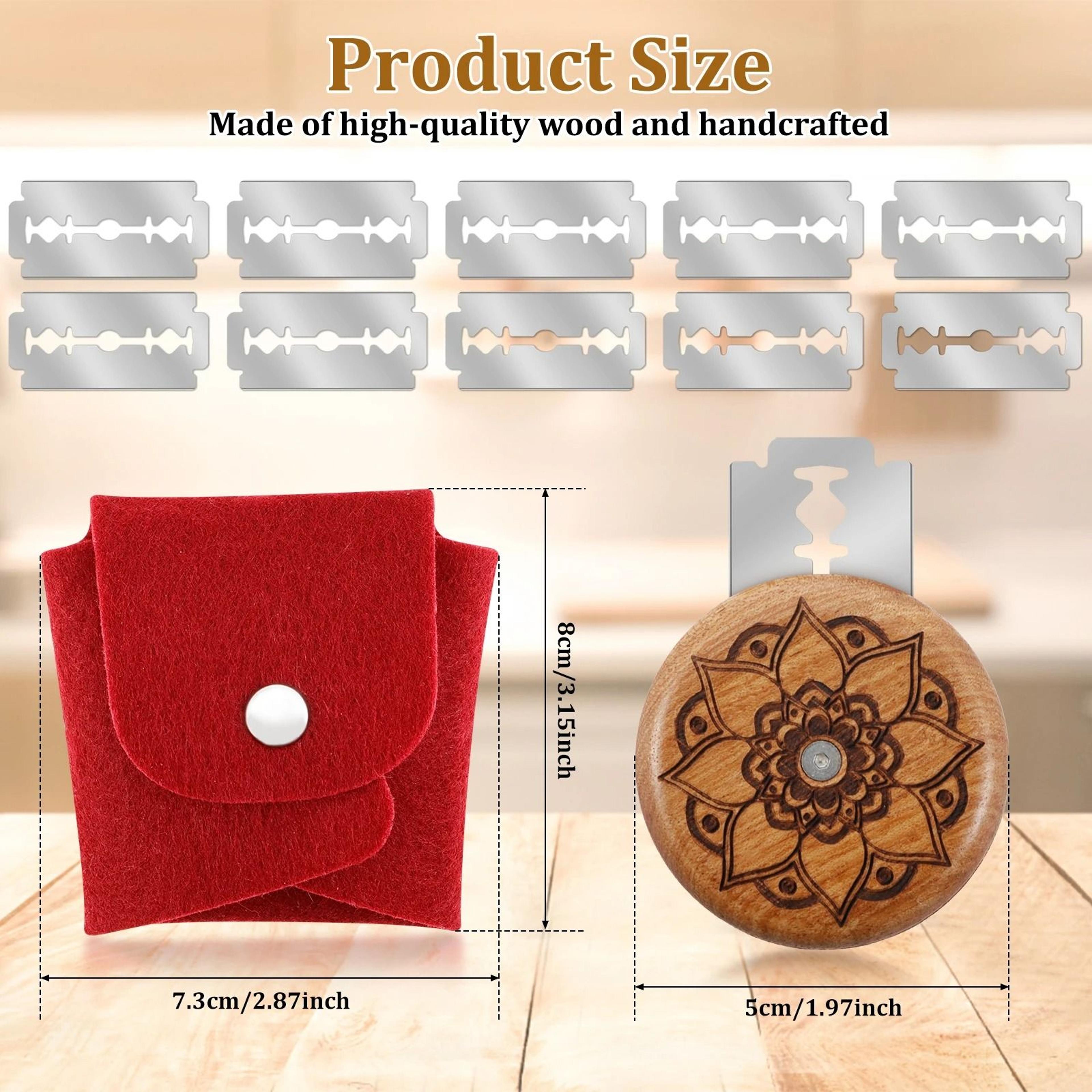 Premium Round Wooden Bread Lame Dough Scoring Tool 1