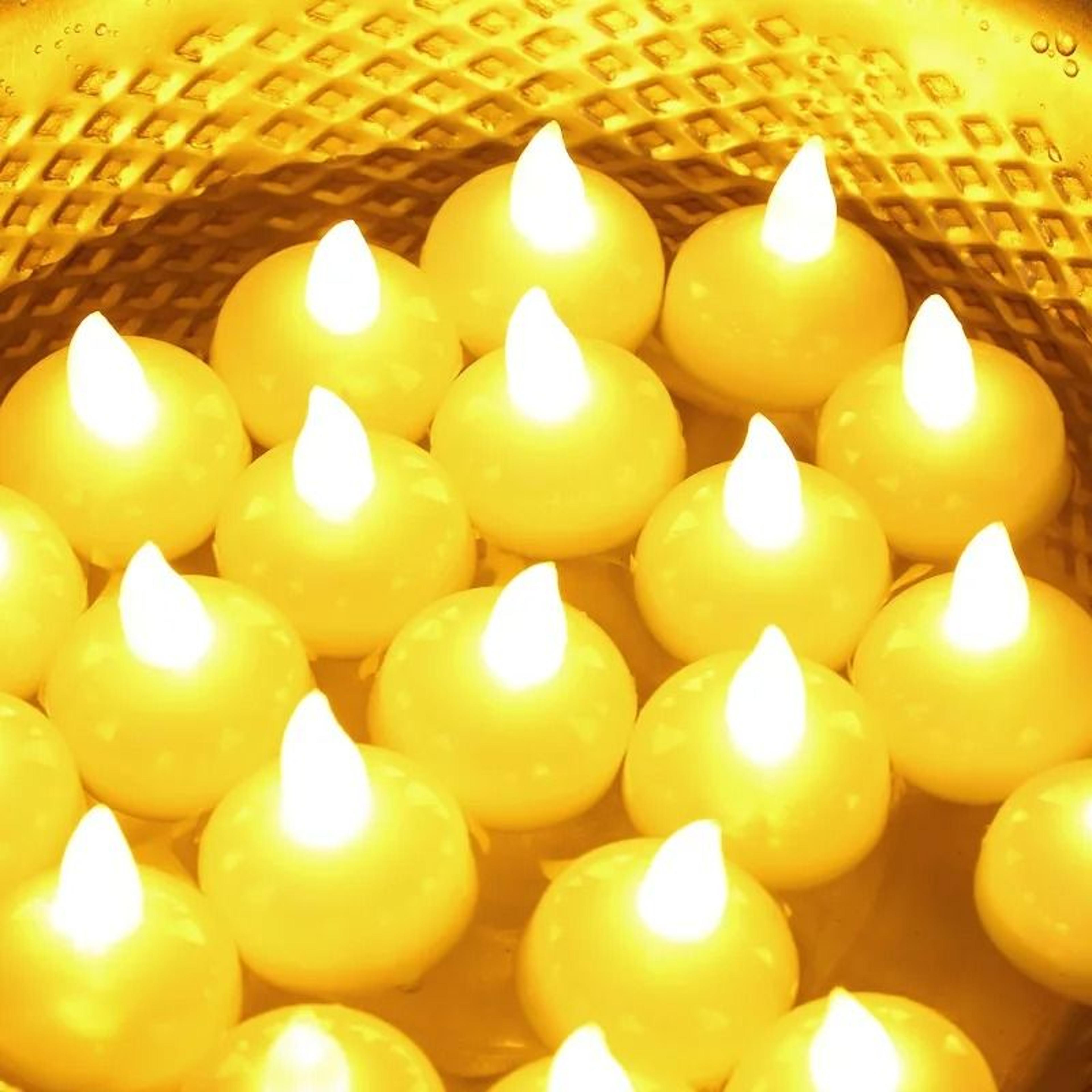Floating Waterproof Flameless LED Tea Light Candles 3