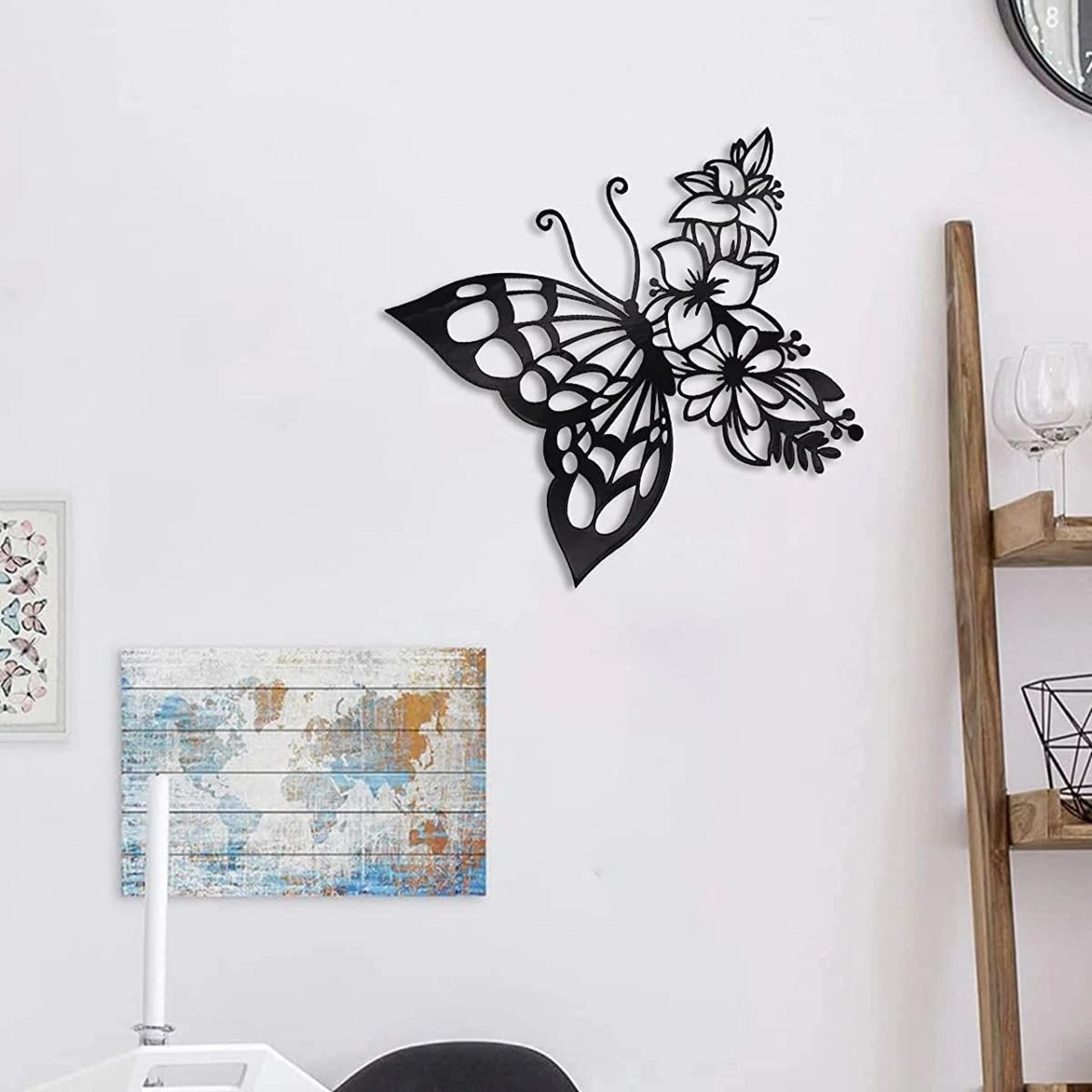 Modern Butterfly Metal Wall Silhouette Art 3
