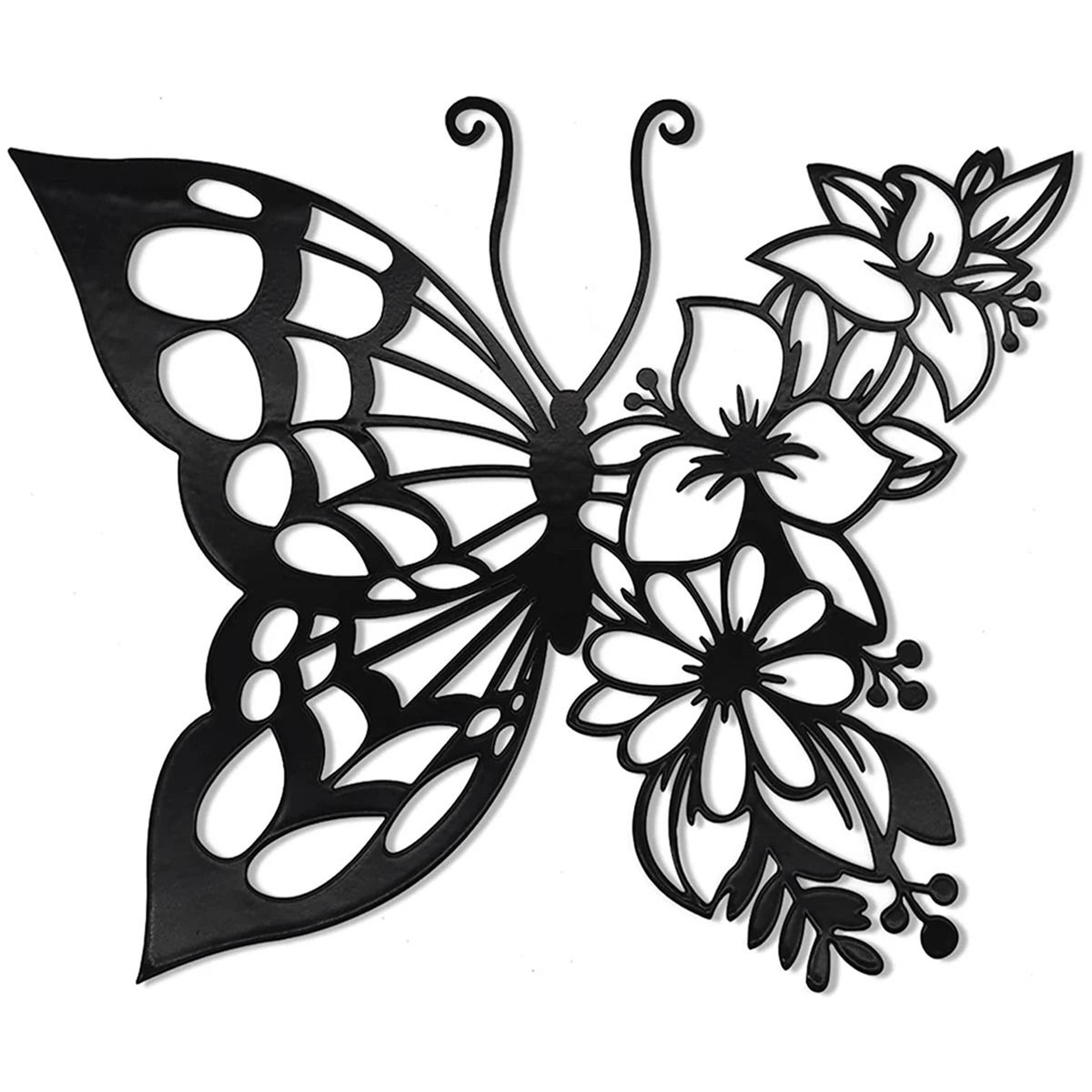 Modern Butterfly Metal Wall Silhouette Art 5