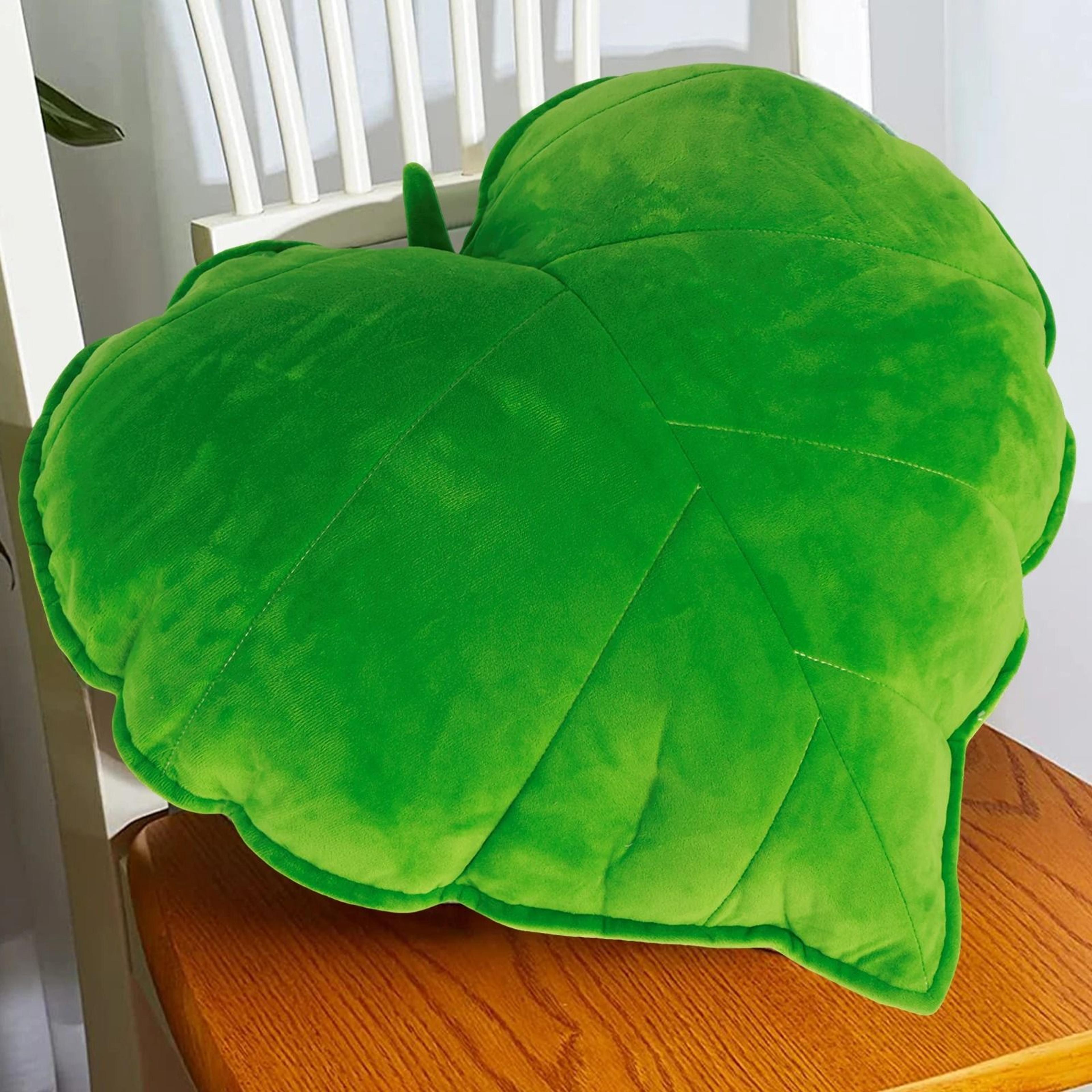 3D Decorative Plush Leaf Throw Pillow Cushion 7