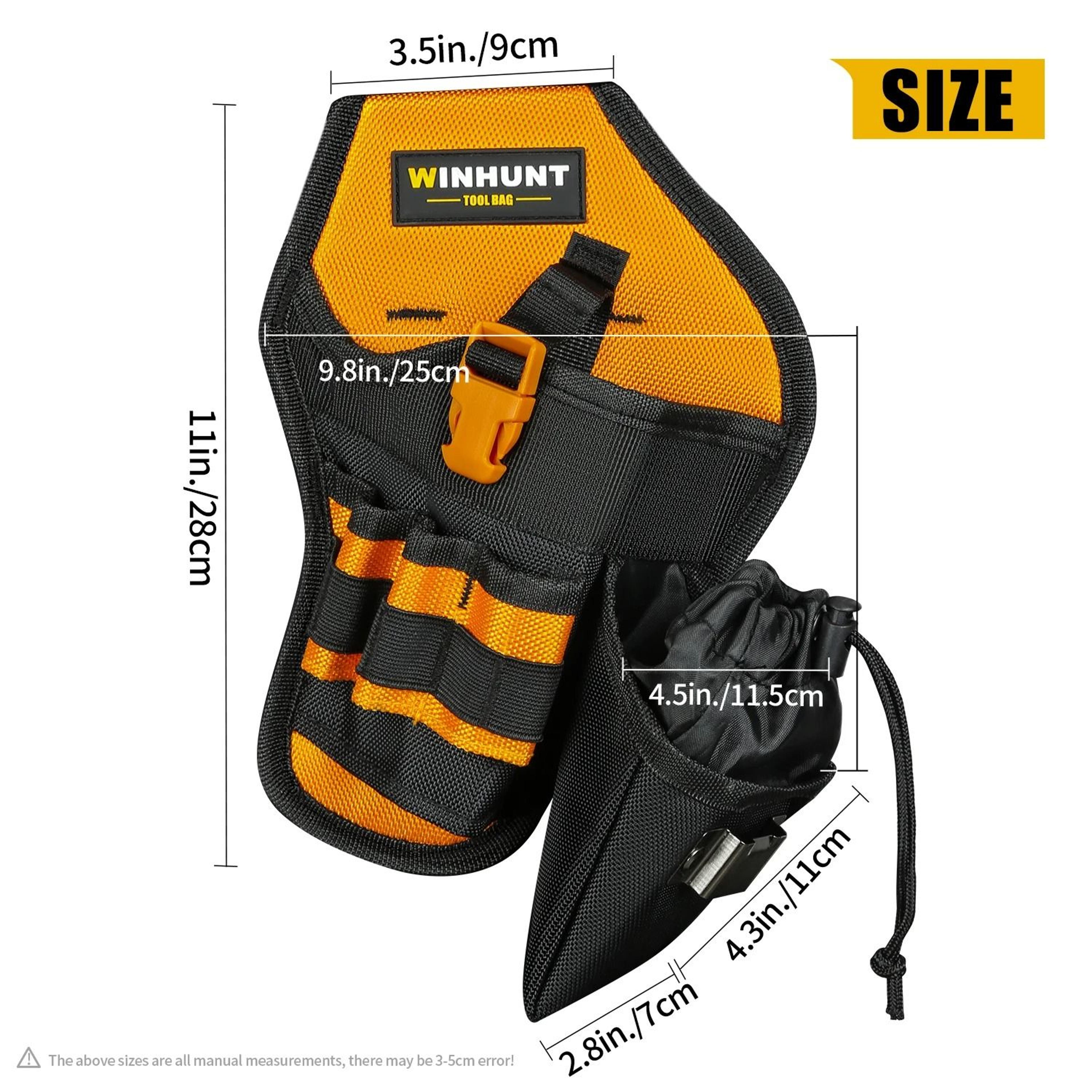 HeavyDuty Impact Driver And Drill Holster With BuiltIn Bit Pouch 6