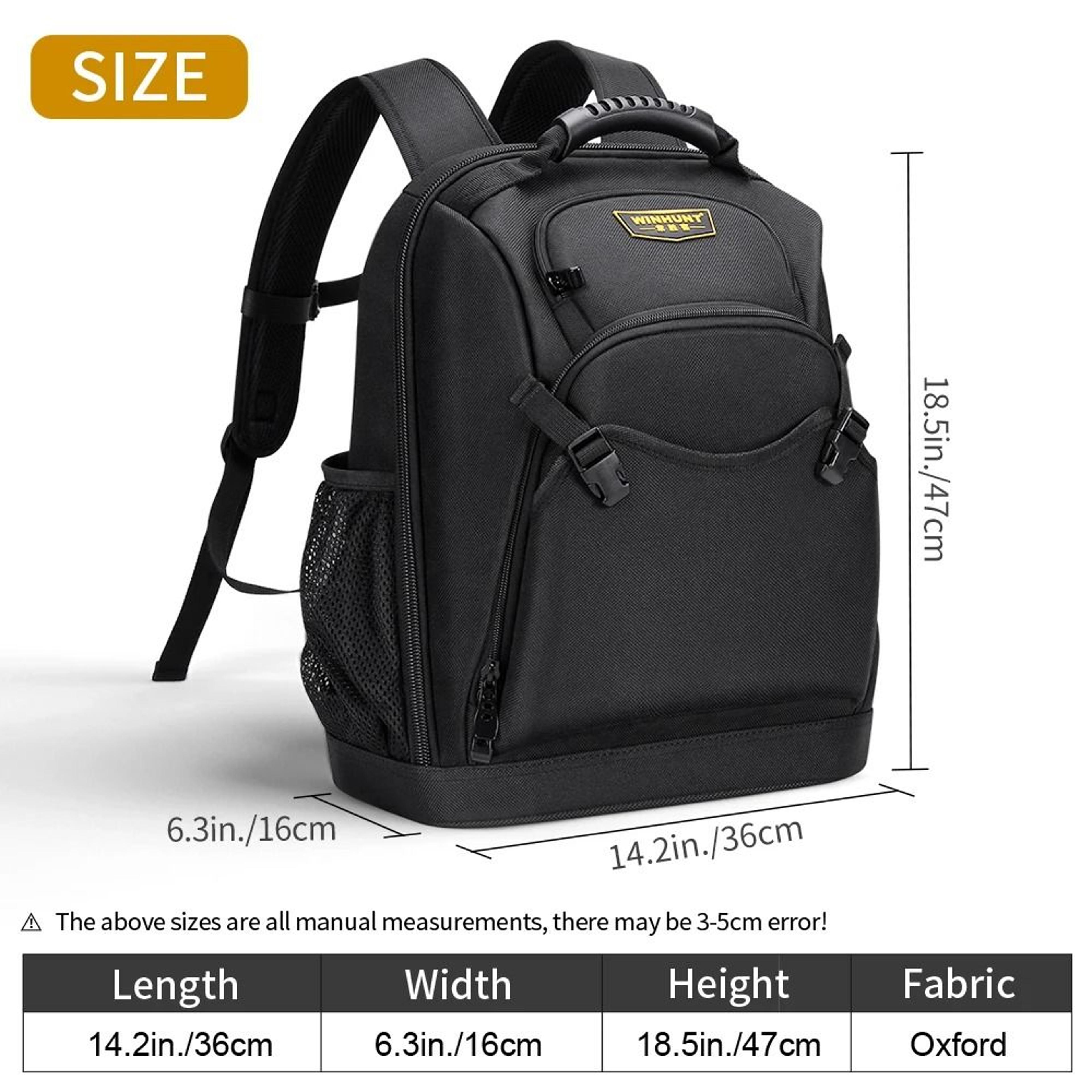 WINHUNT HeavyDuty MultiFunctional Shoulder Tool Bag 4