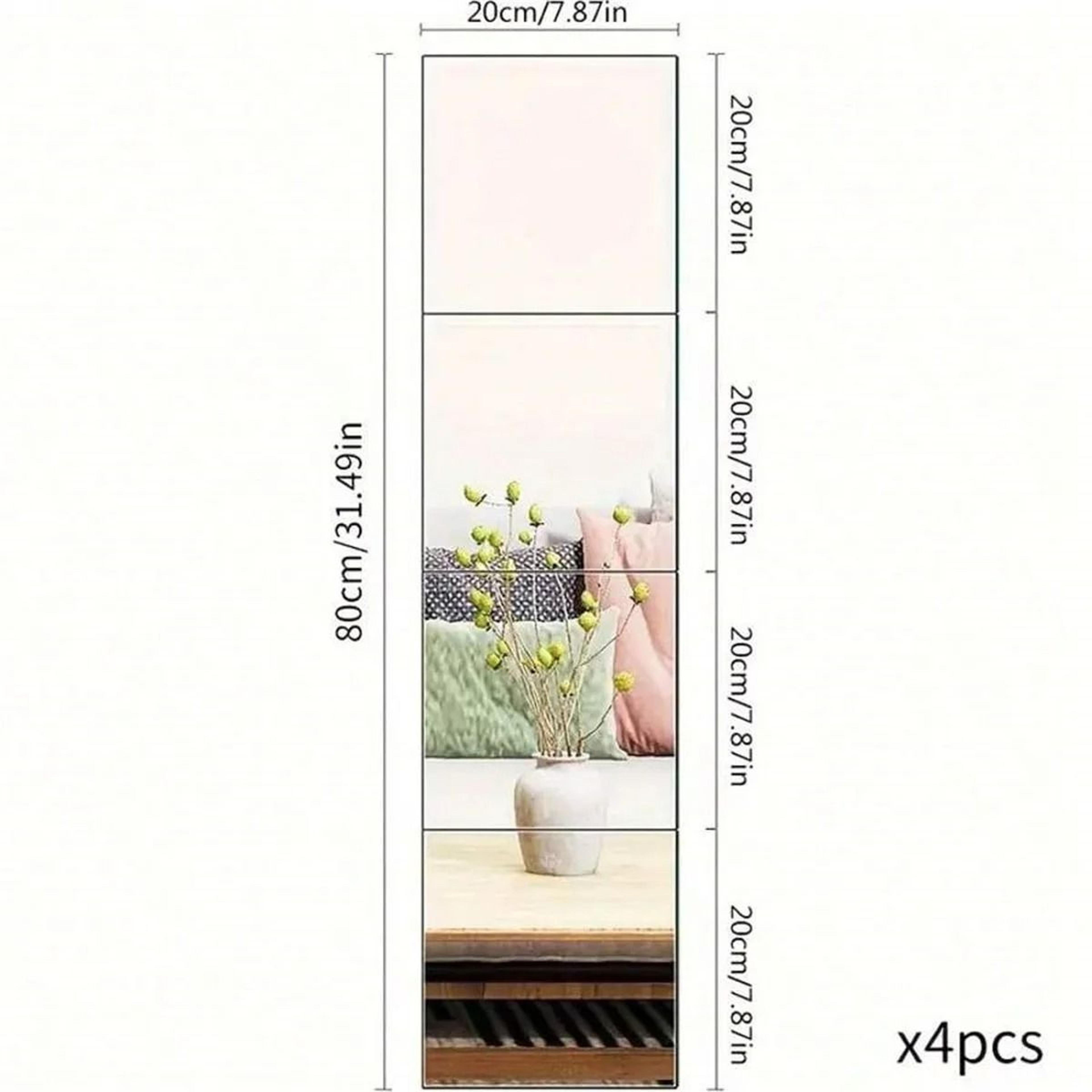 Self Adhesive Acrylic Mirror Wall Stickers Set 11