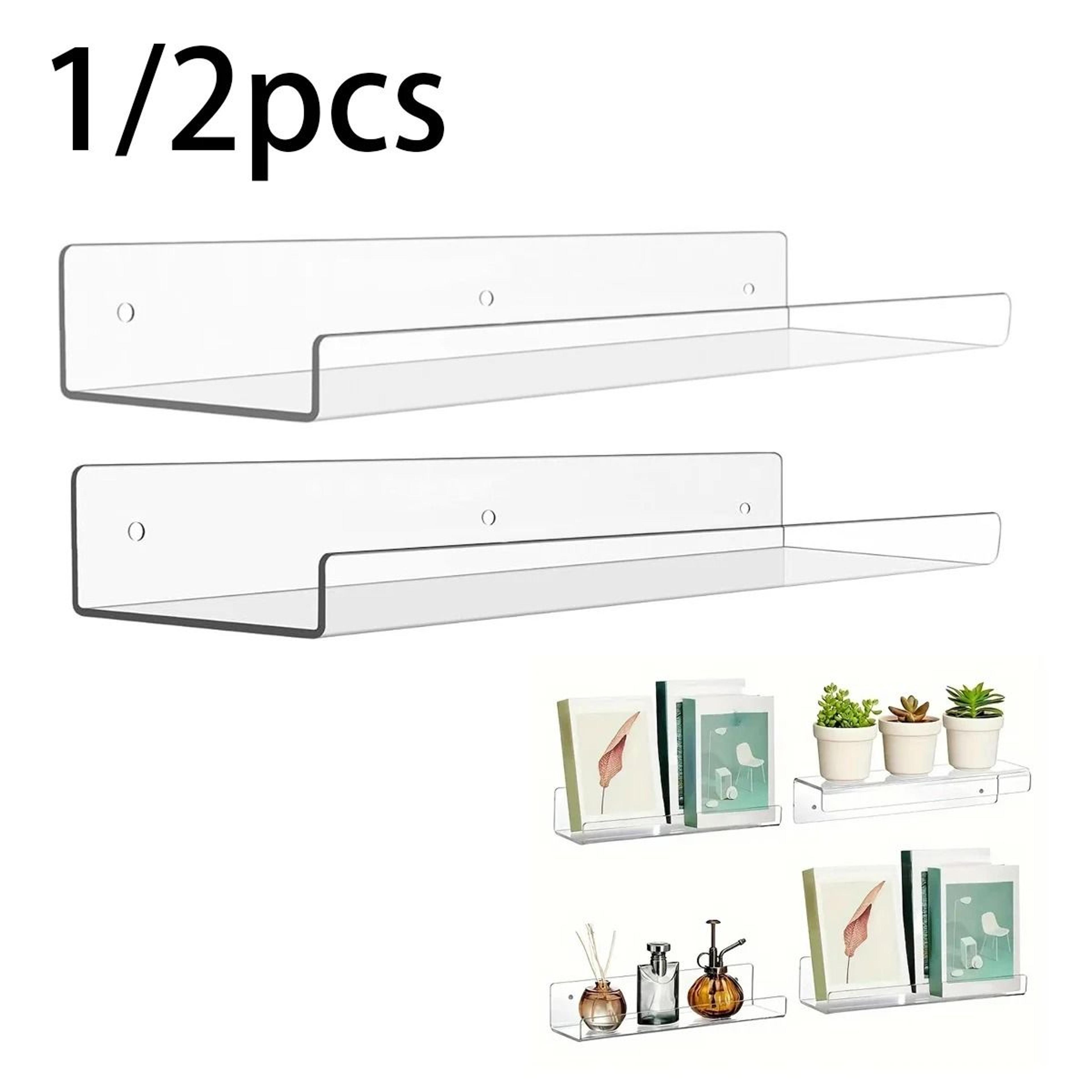 Clear Acrylic Floating Wall Shelves 0