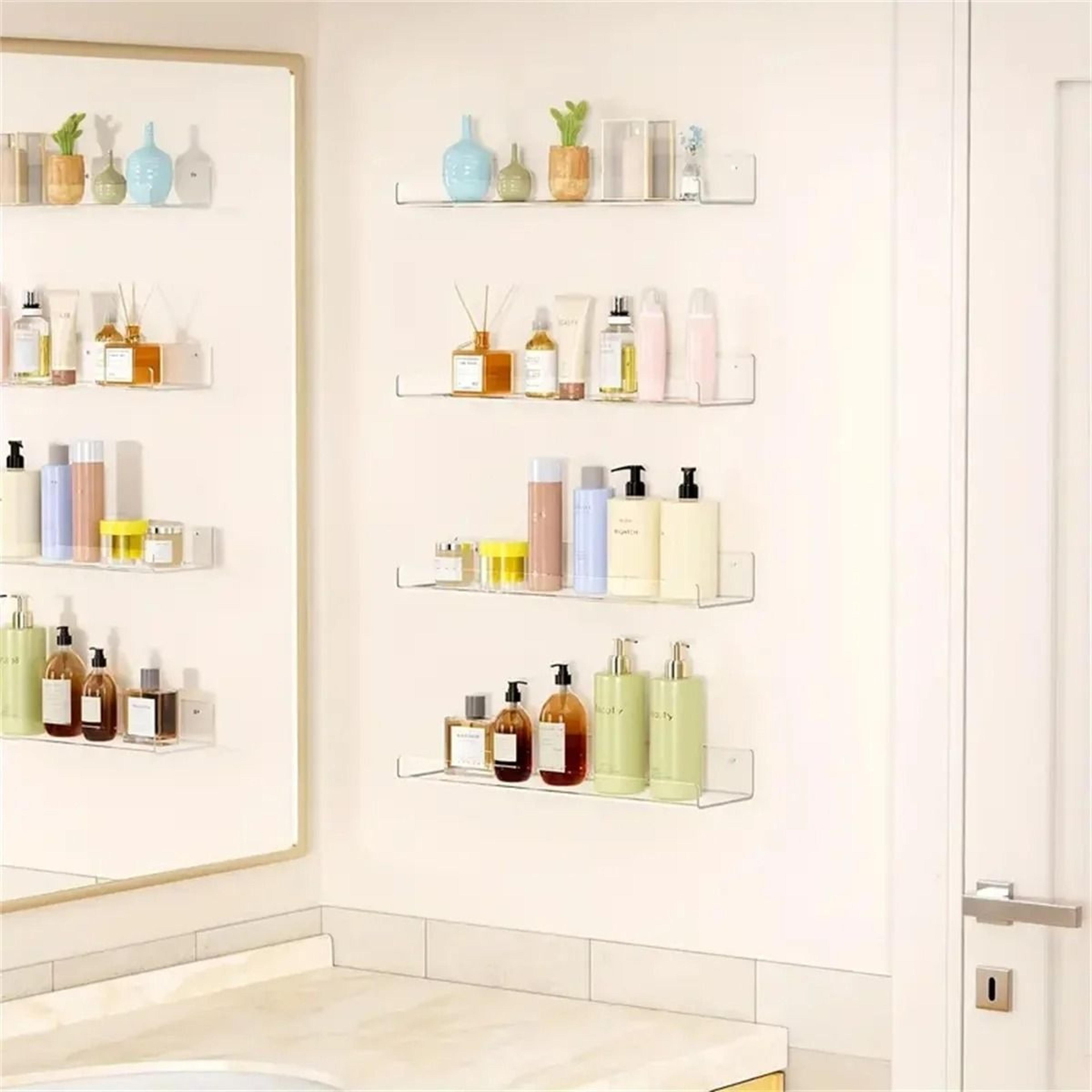 Clear Acrylic Floating Wall Shelves 2