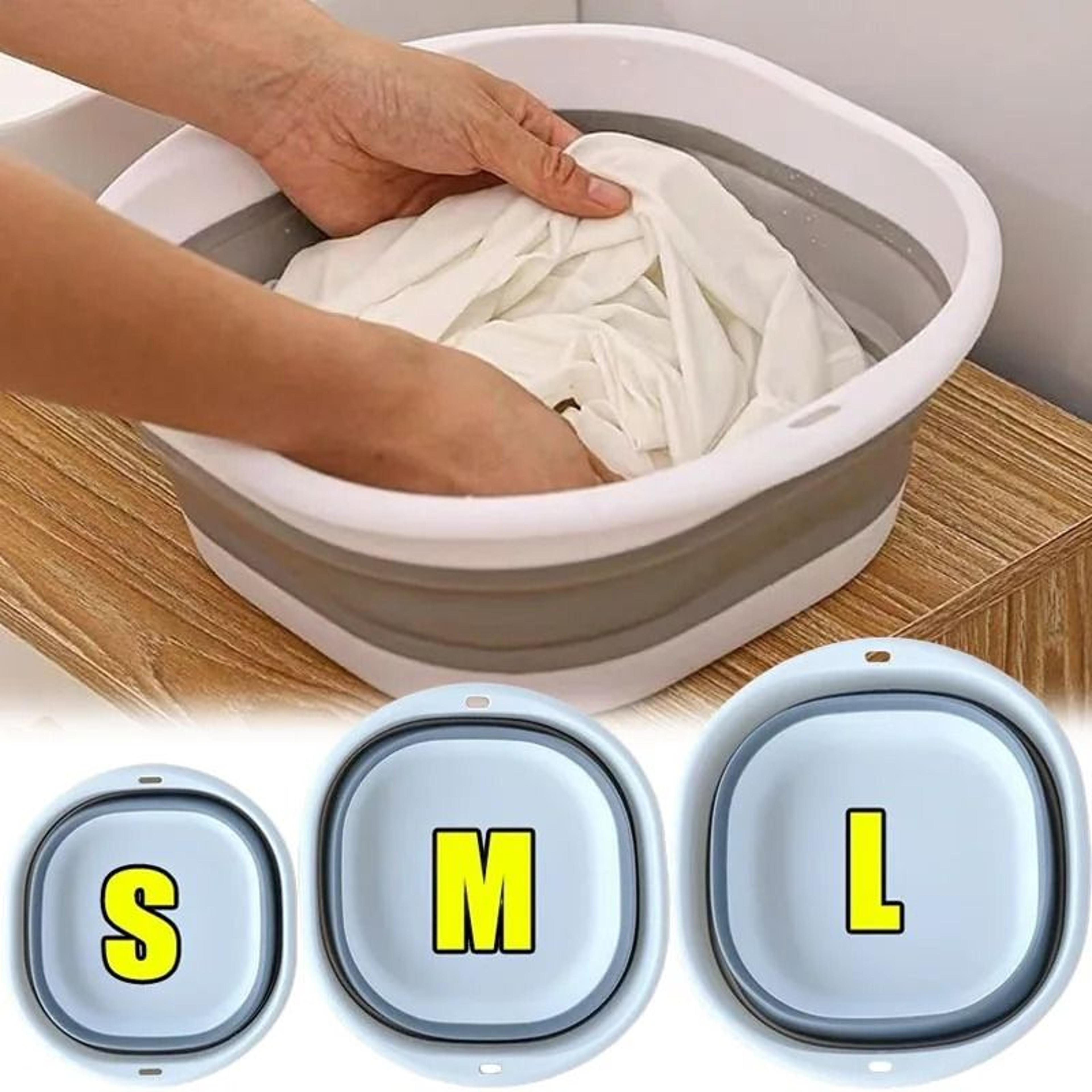 portable folding silicone foot bath and wash basin fleet