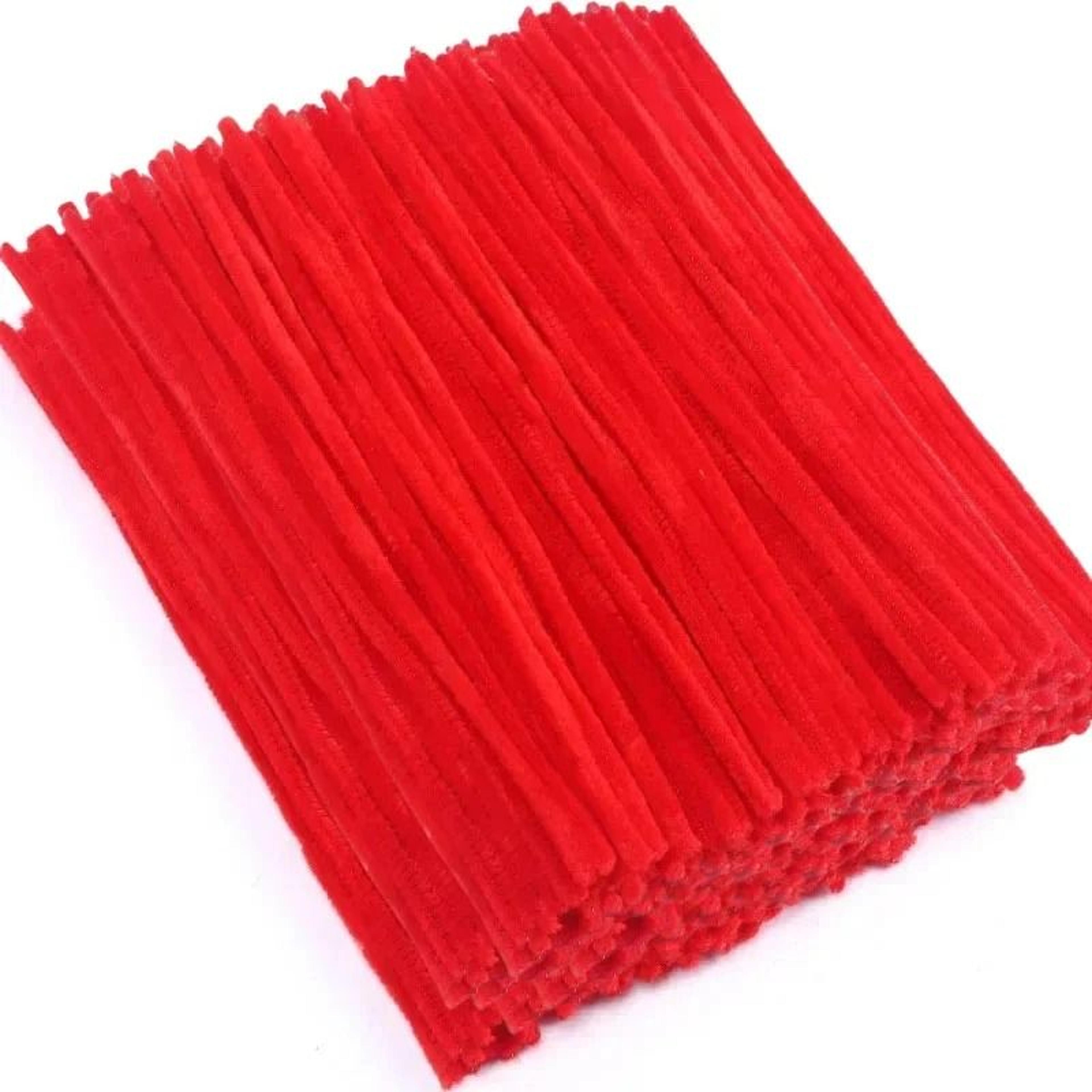 Handmade Colorful Chenille Stems Plush Strips Fleet 12