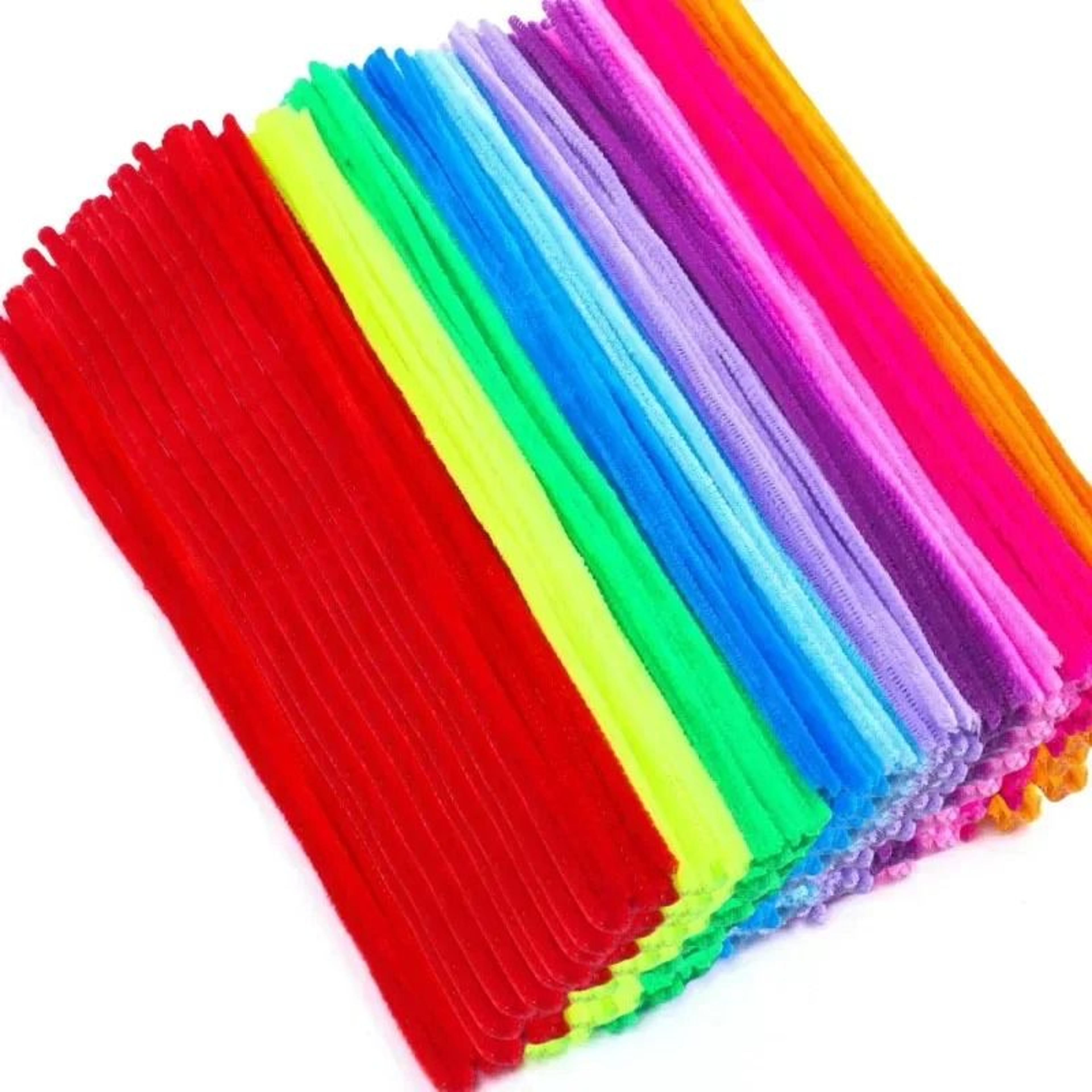 Handmade Colorful Chenille Stems Plush Strips Fleet 7