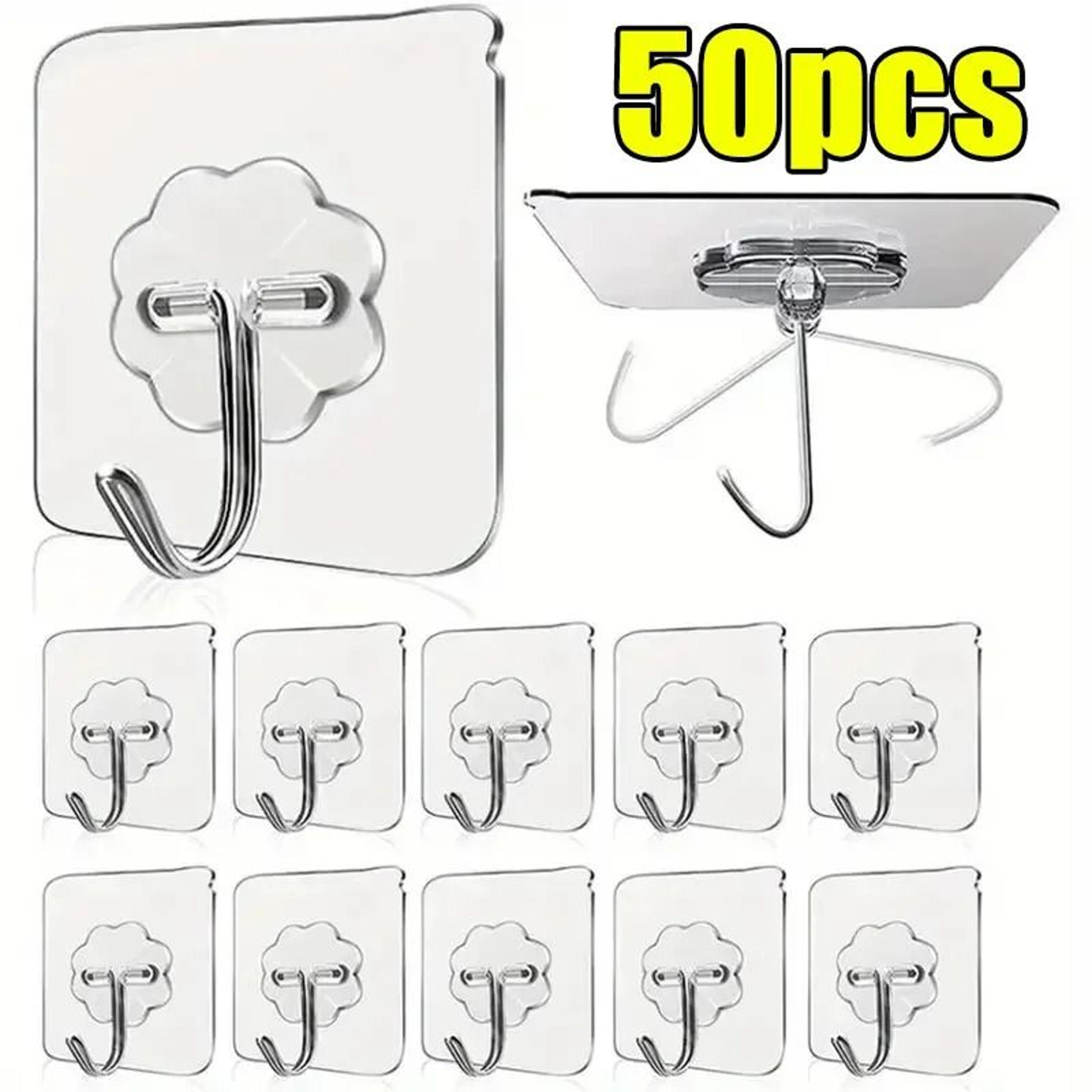 Transparent Stainless Steel SelfAdhesive Wall Hooks 9