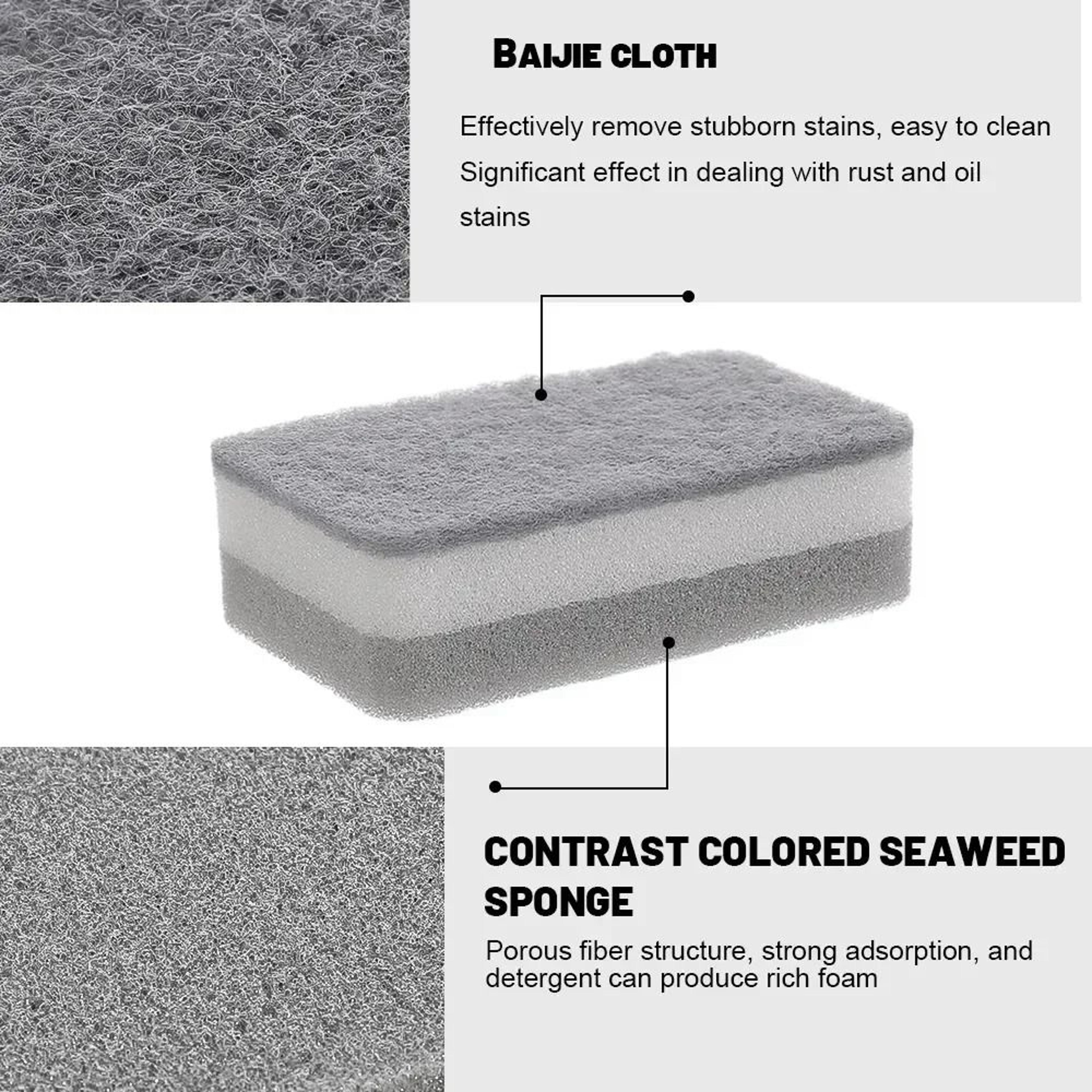 TripleLayer HeavyDuty MultiSurface Cleaning Sponges 5