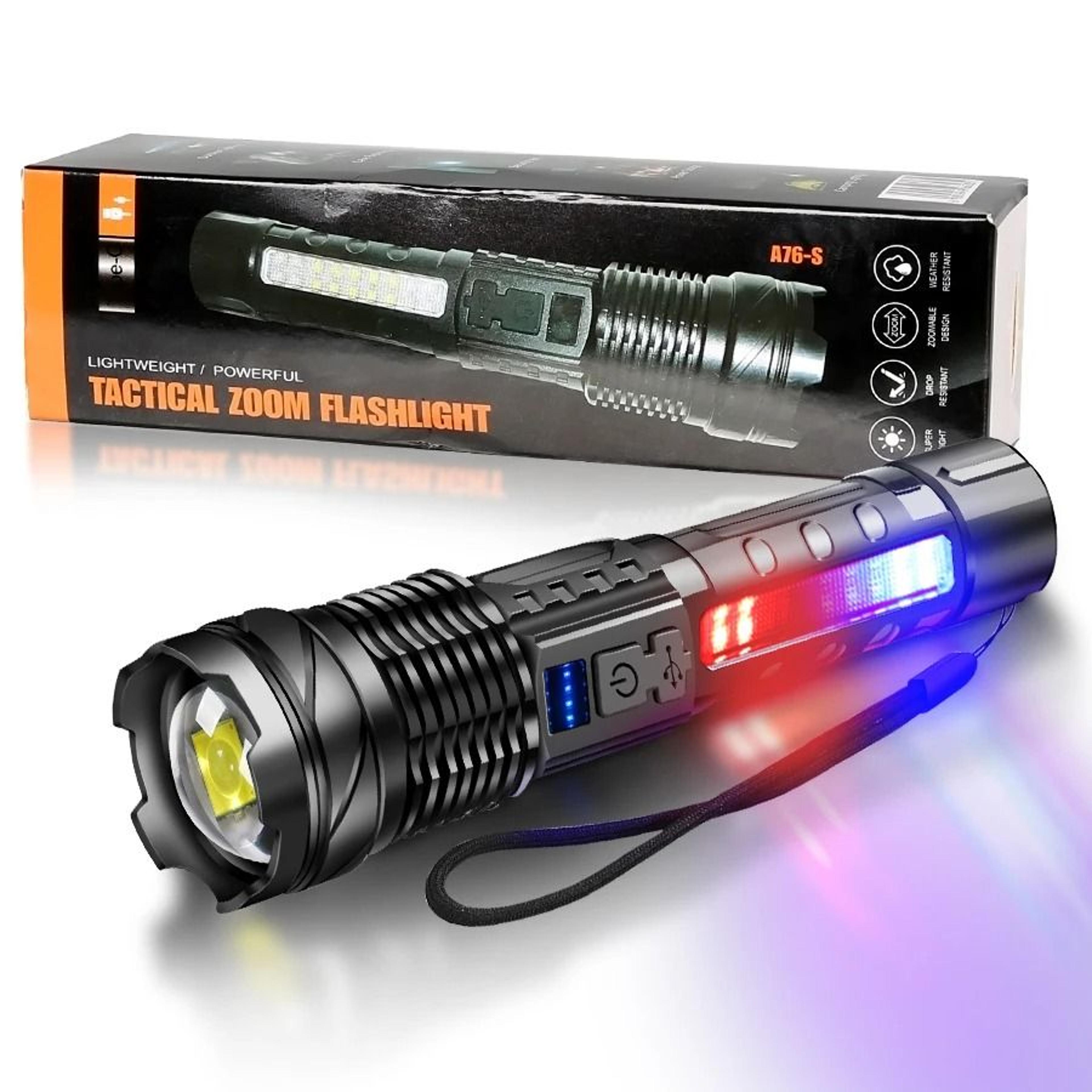 Professional HighLumen XHP50 Tactical Zoomable Flashlight 7