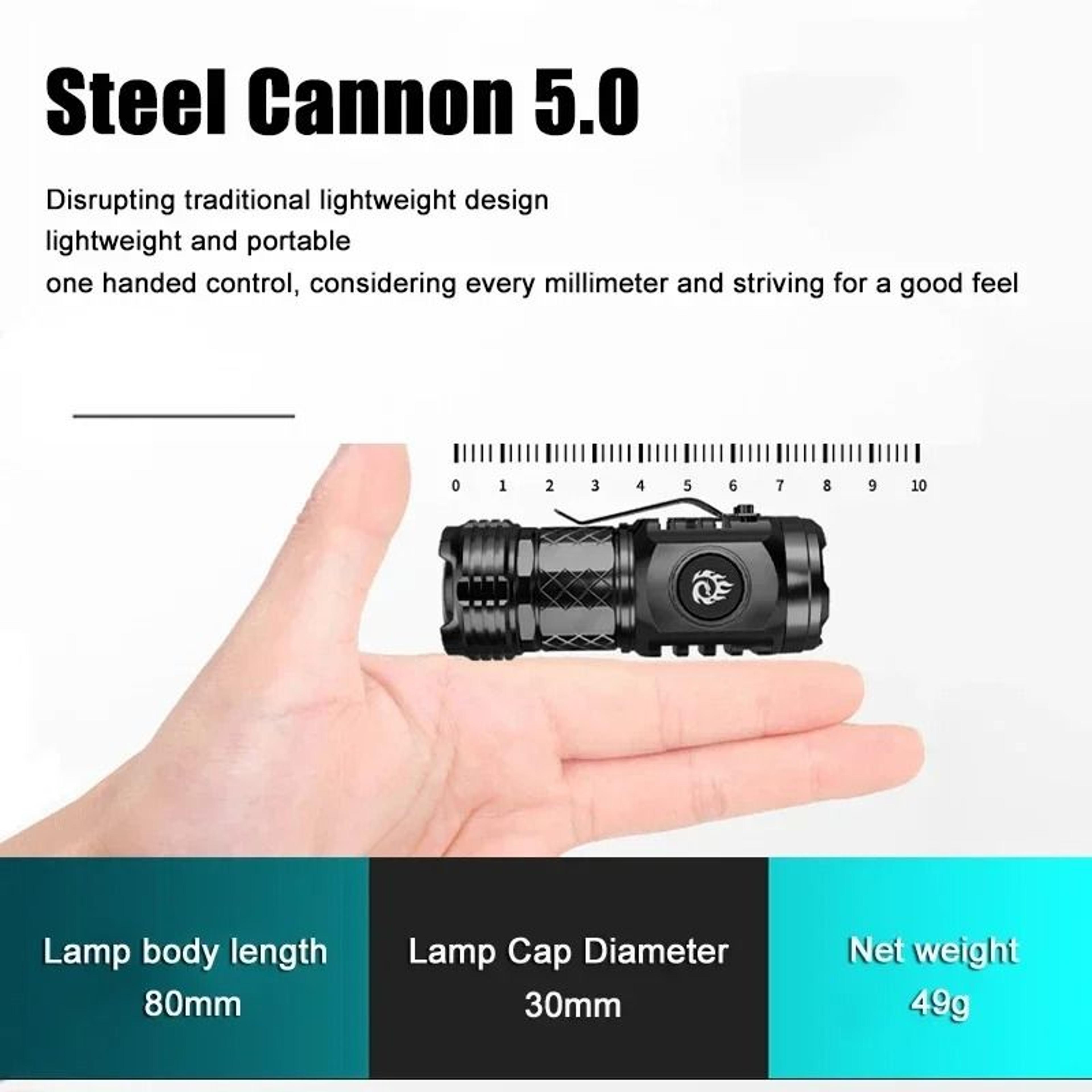 MultiMode Rechargeable Tactical Handheld Flashlight 4