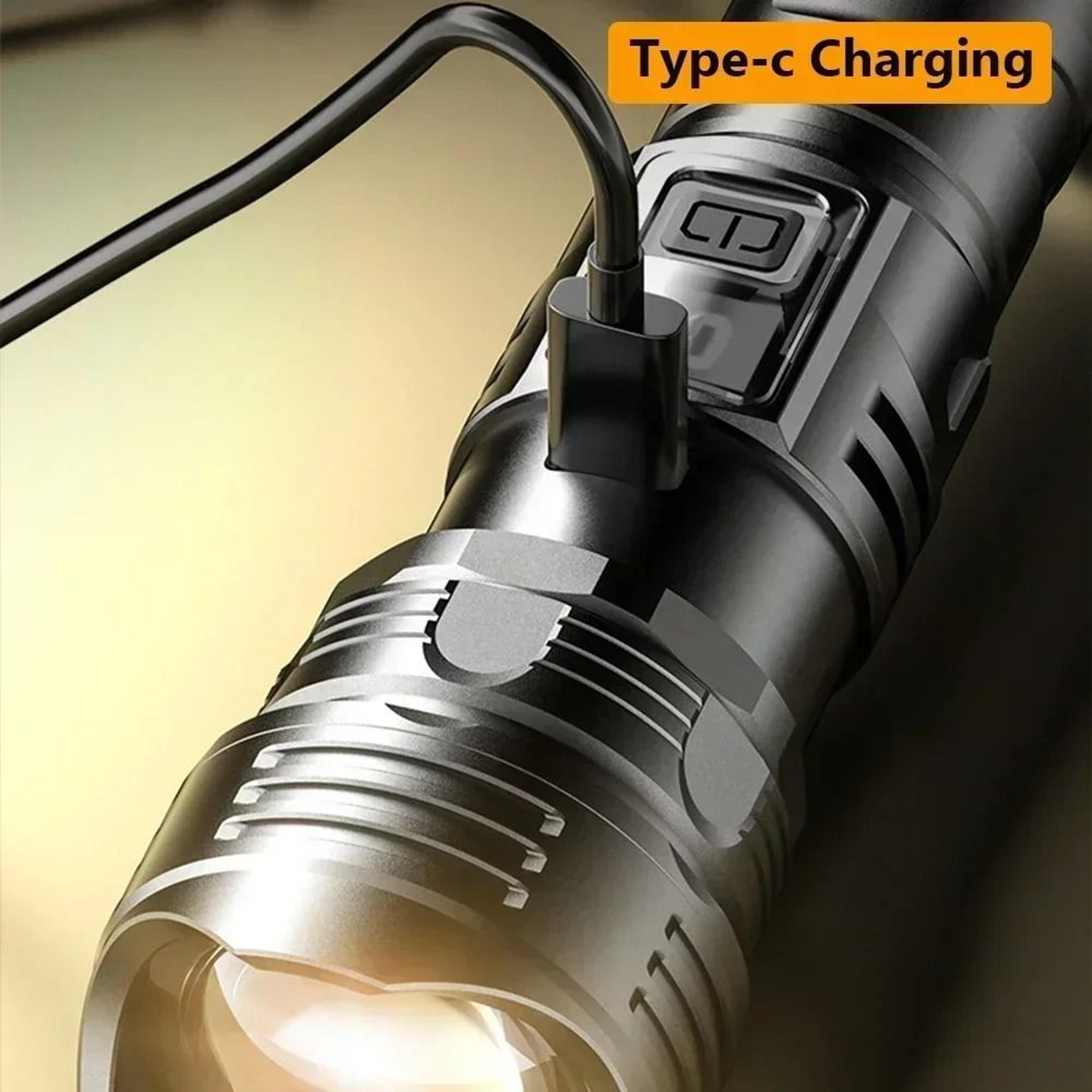 HighPower Rechargeable Telescopic Zoom Tactical Flashlight 3