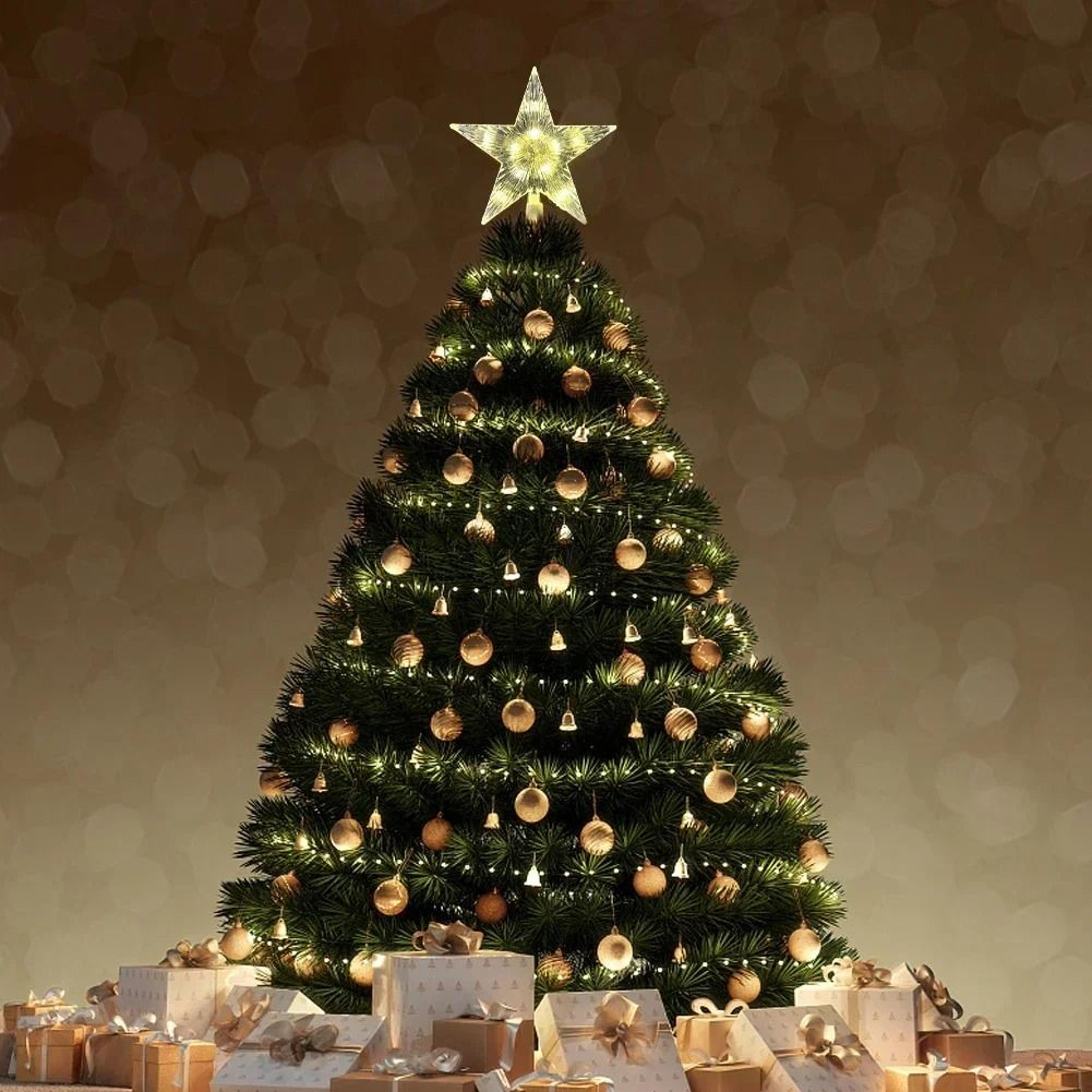 Illuminated Christmas Tree Topper Star Lights 3