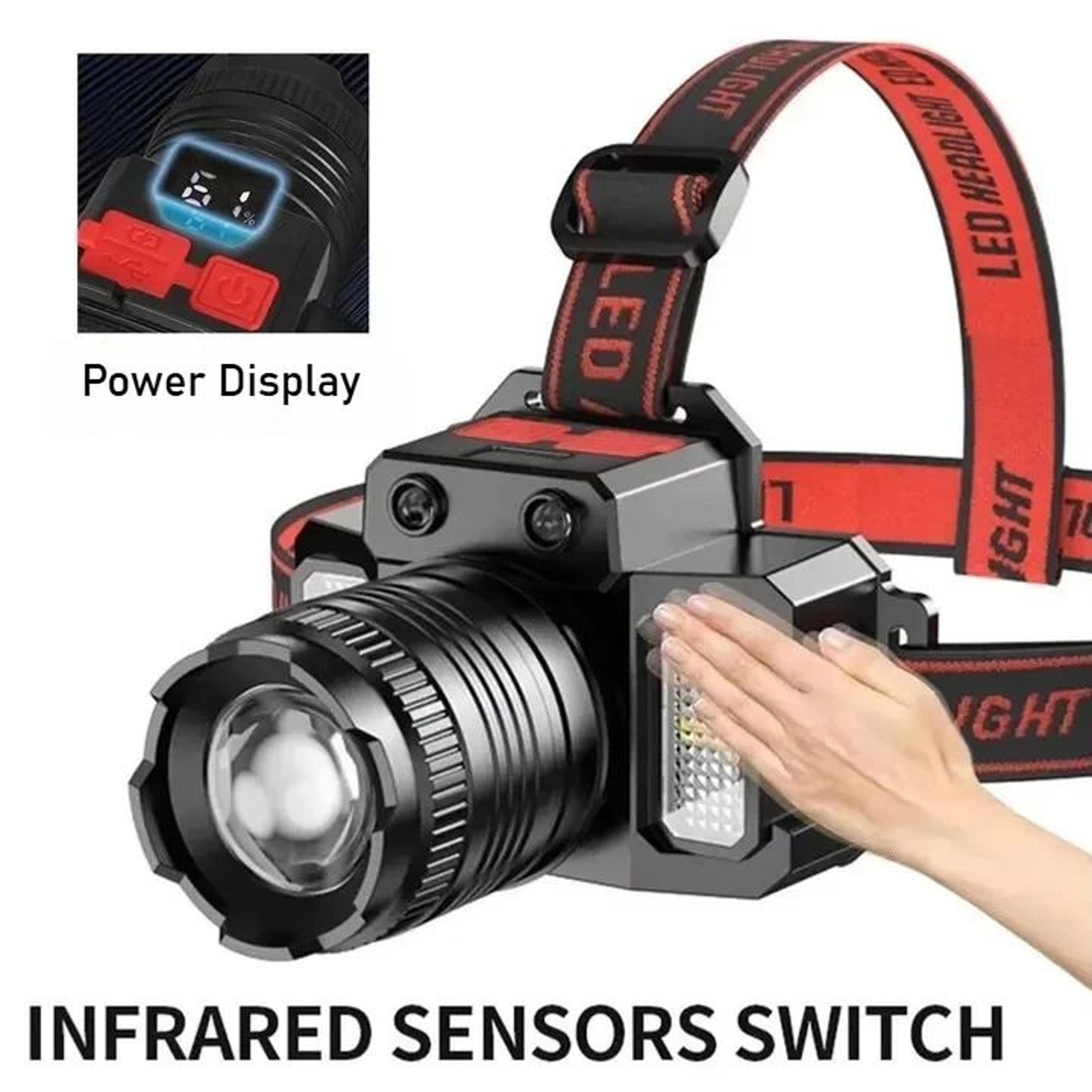 Rechargeable Telescopic Zoom LED Headlamp 8