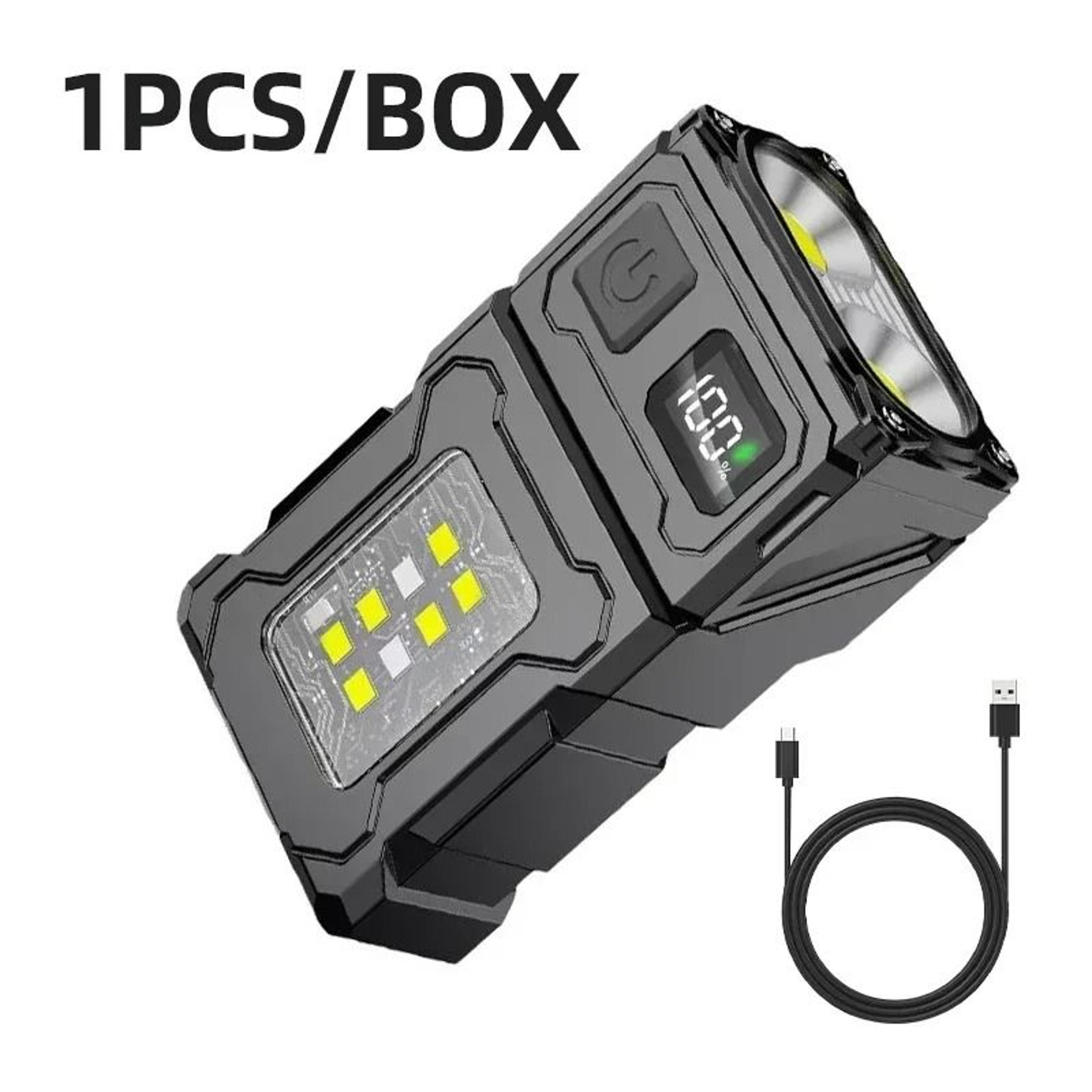 180 Degree Rotatable LED Keychain Work Light With Digital Power Display 6