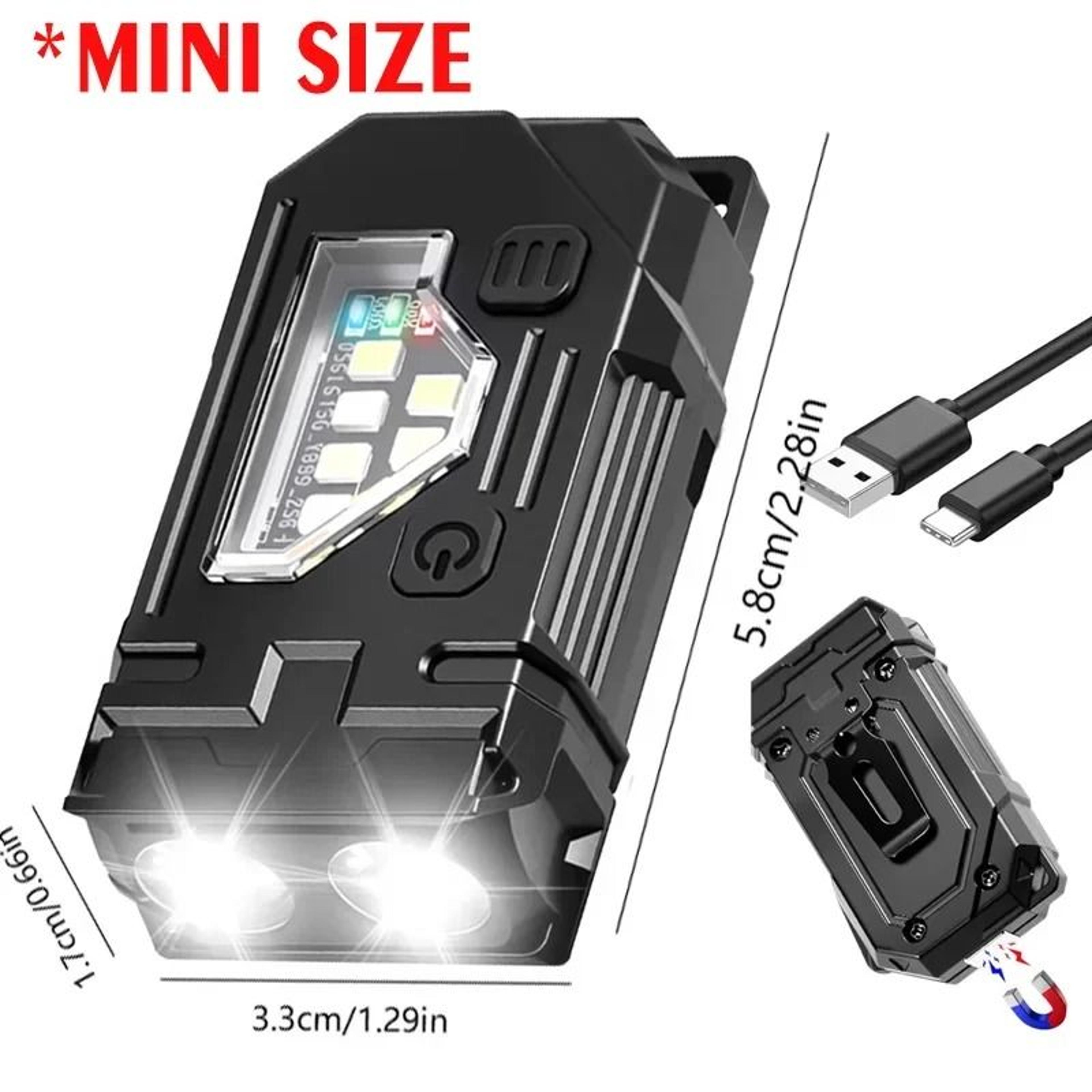 180 Degree Rotatable LED Keychain Work Light With Digital Power Display 7