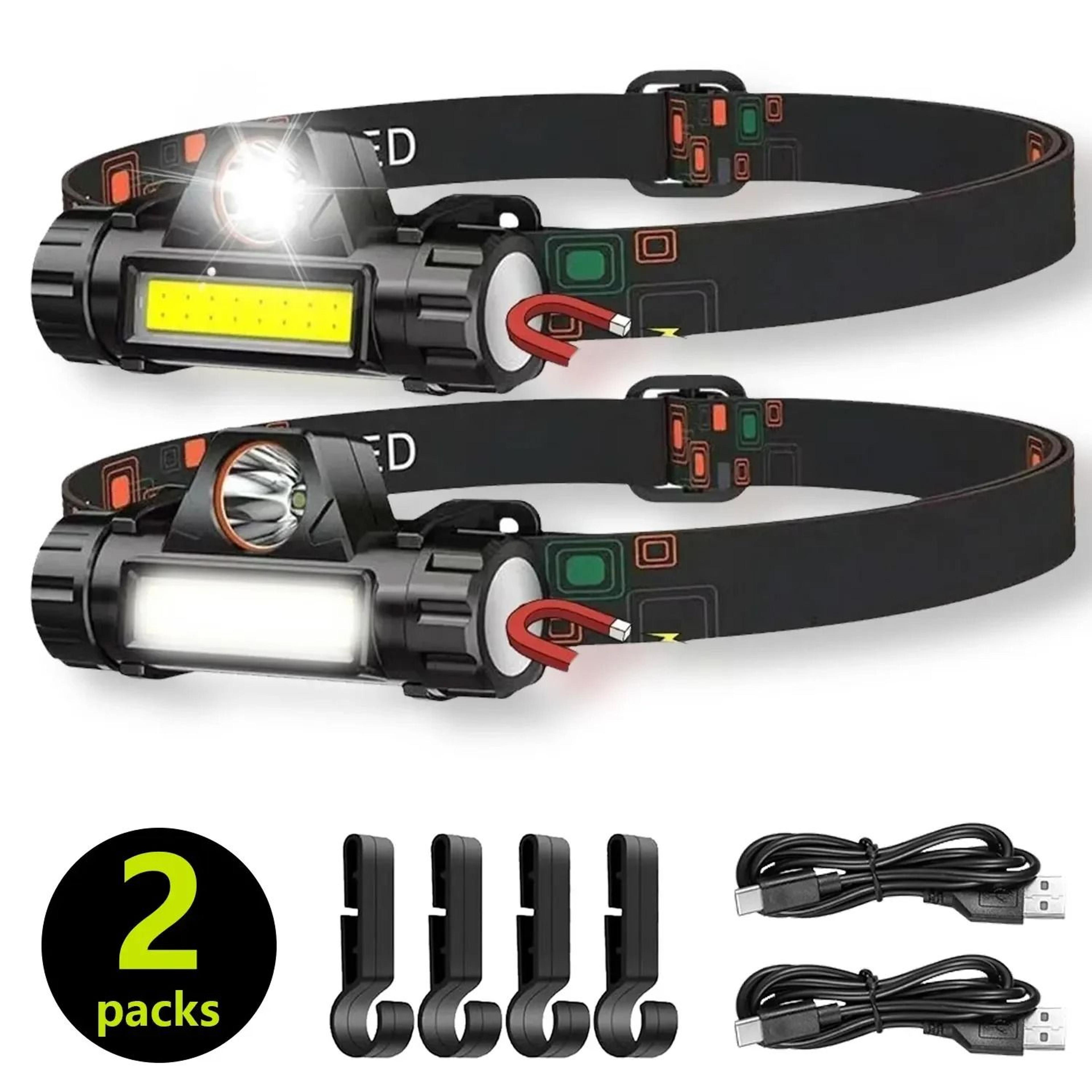 MultiFunctional Rechargeable LED COB Headlamp With Detachable Magnetic Flashlight 11
