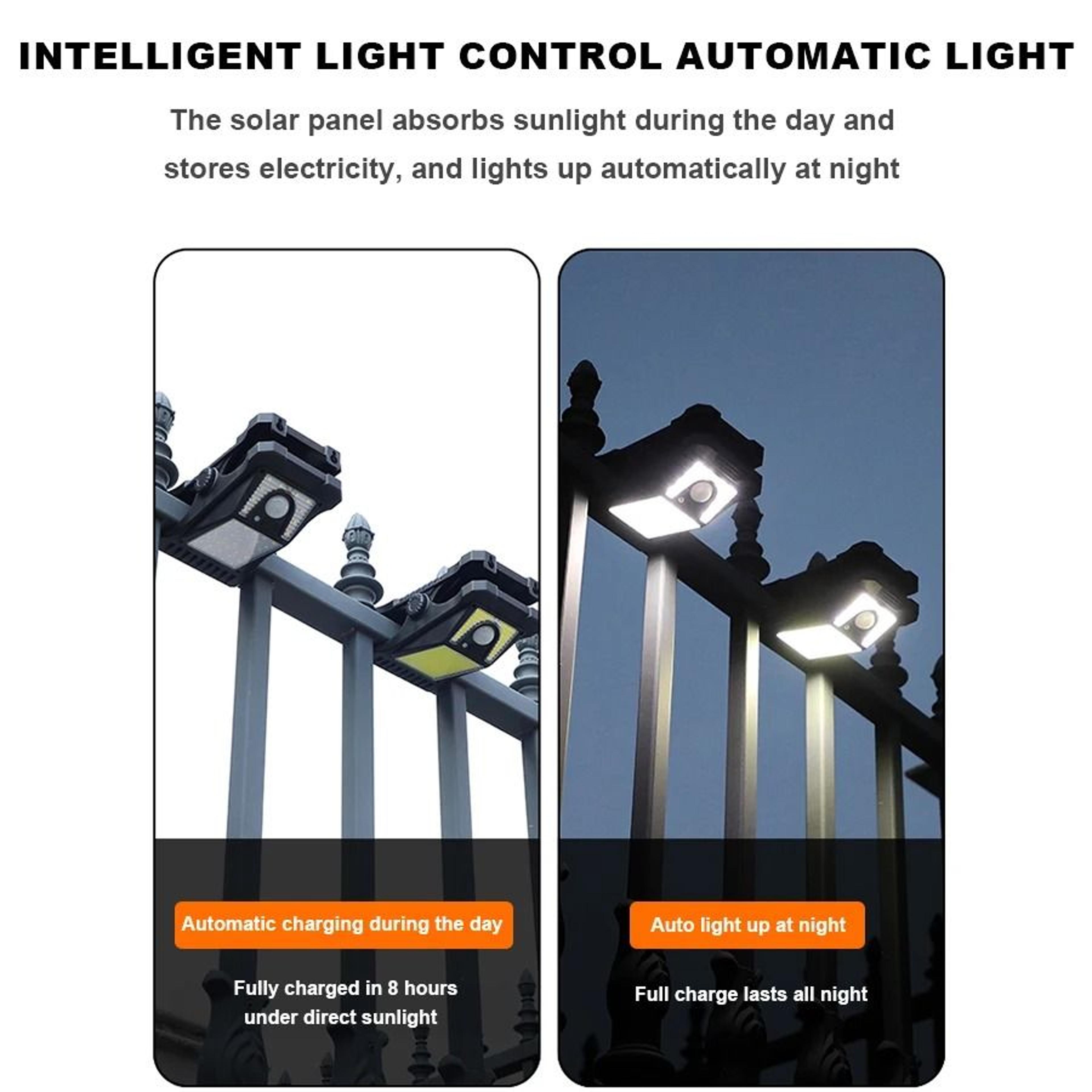 MultiFunctional Solar ClipOn Motion Sensor Outdoor Lamp 4