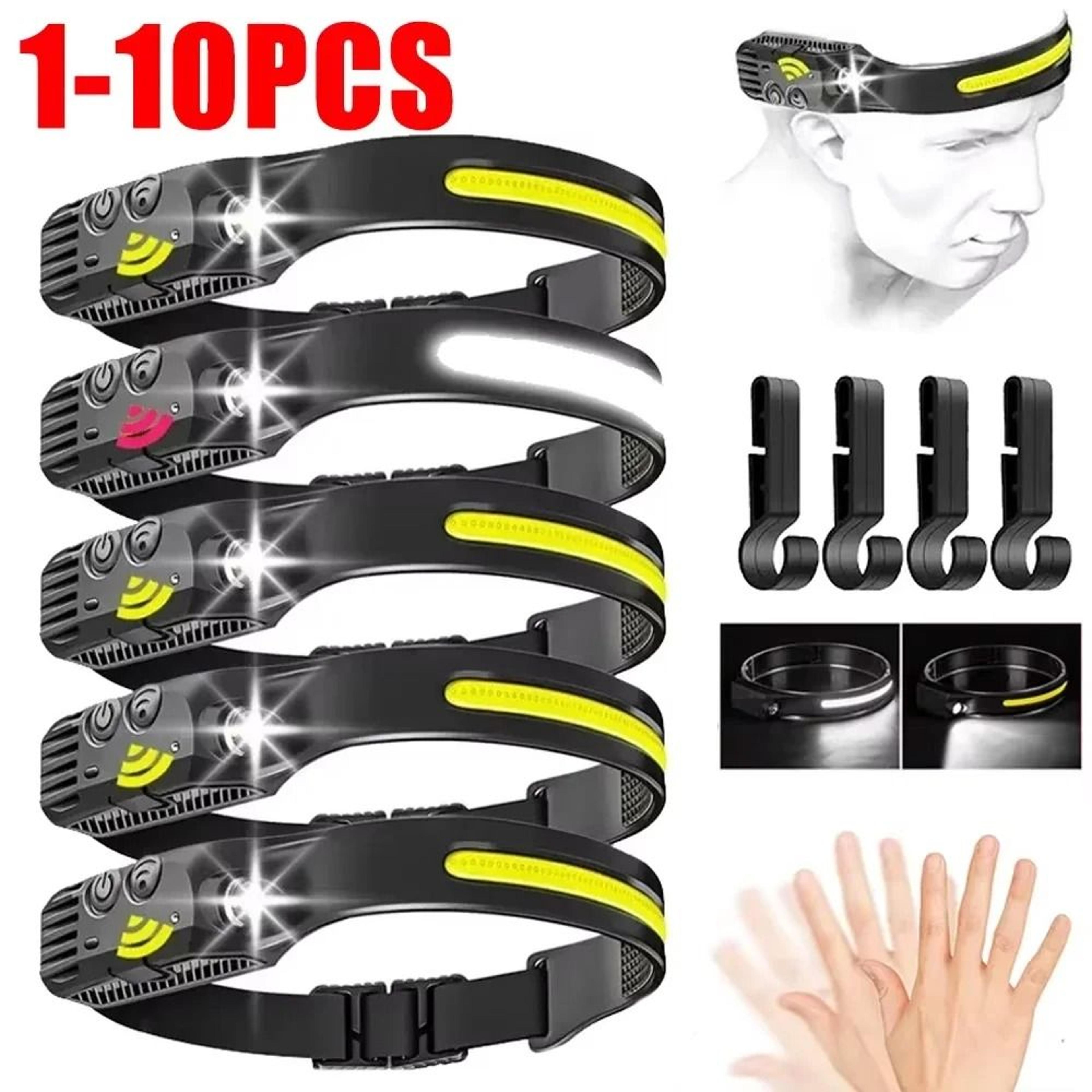 Panoramic COB LED 5Mode Motion Sensor Rechargeable Headlamp 0