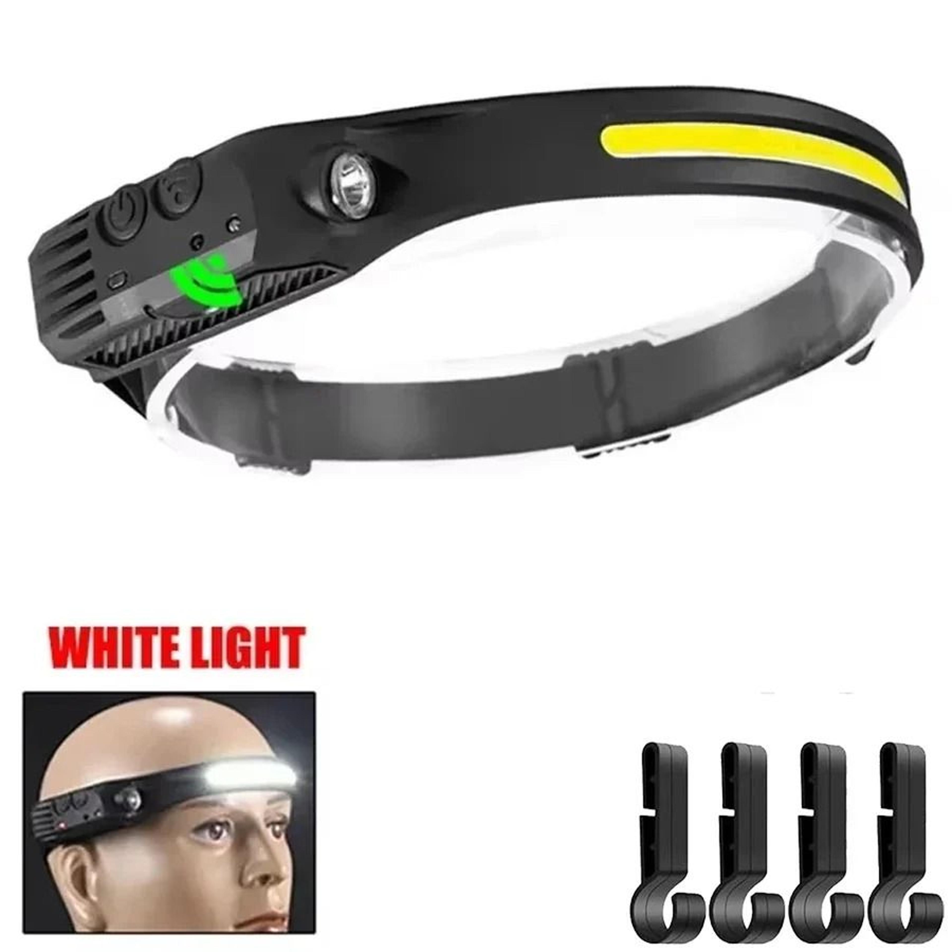 Panoramic COB LED Pro Motion Sensor Rechargeable Headlamp 8