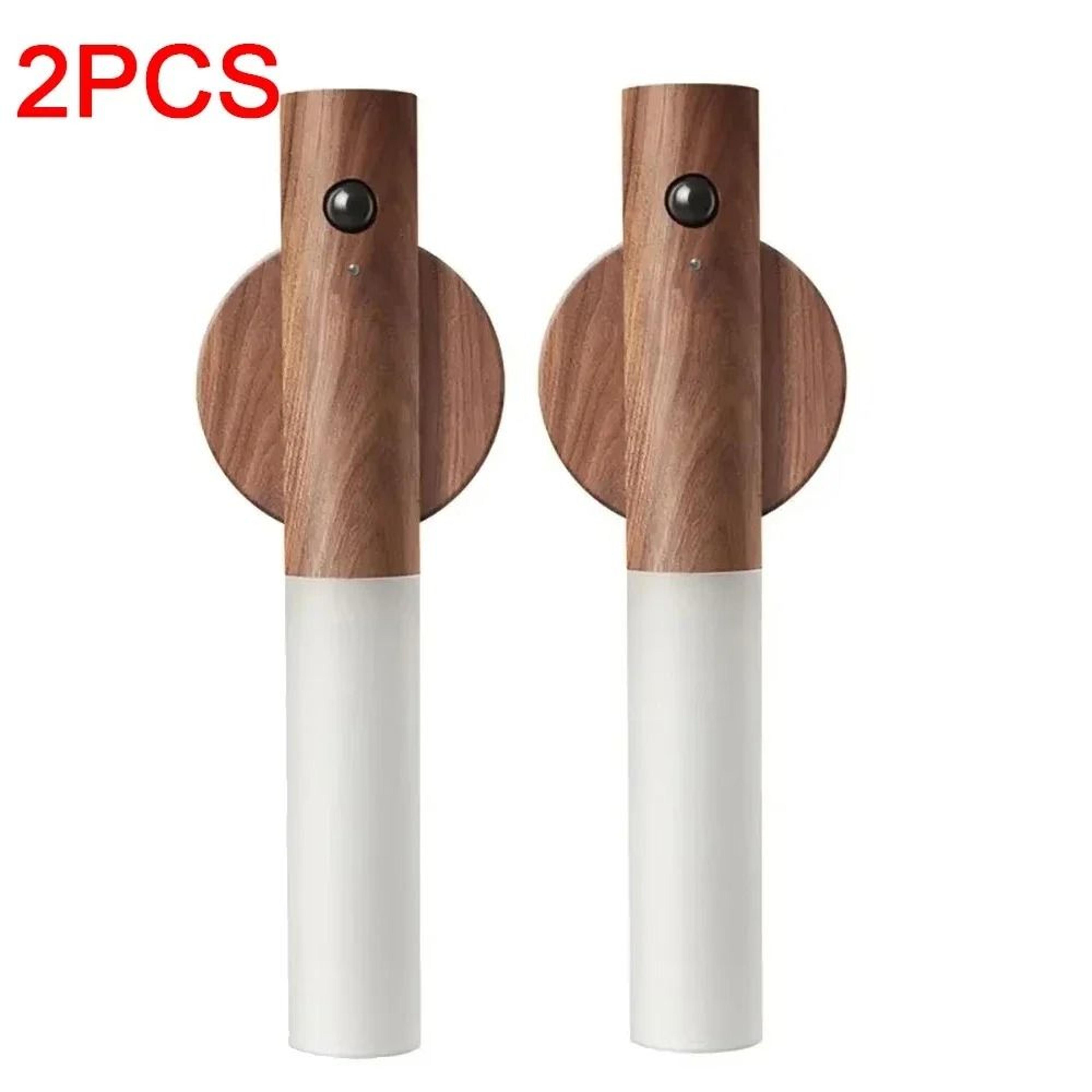 Creative Intelligent Wooden Motion Sensor Rechargeable Magnetic Wall Light 7