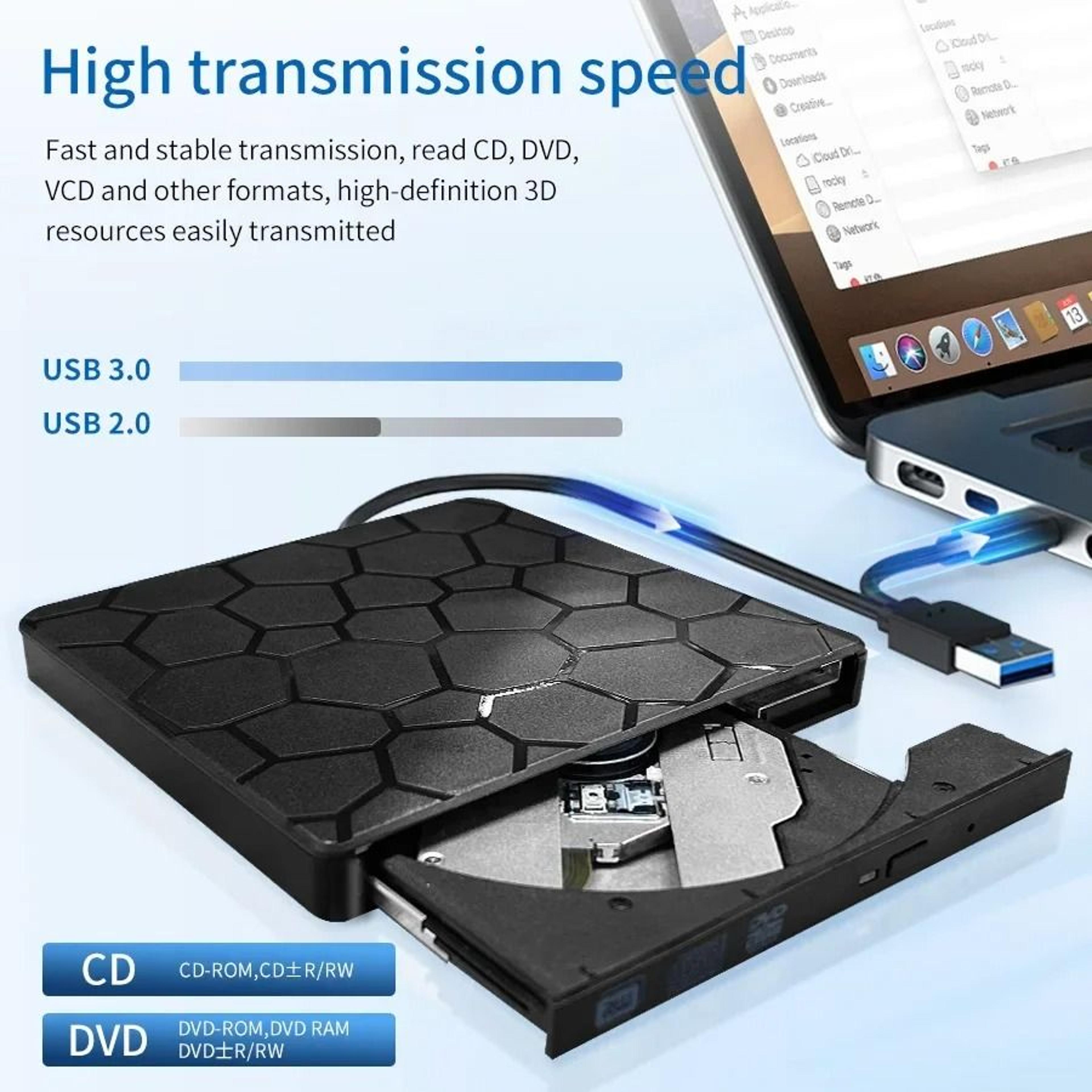 External USB 30 And TypeC 2in1 Slim DVDRW Optical Drive 1