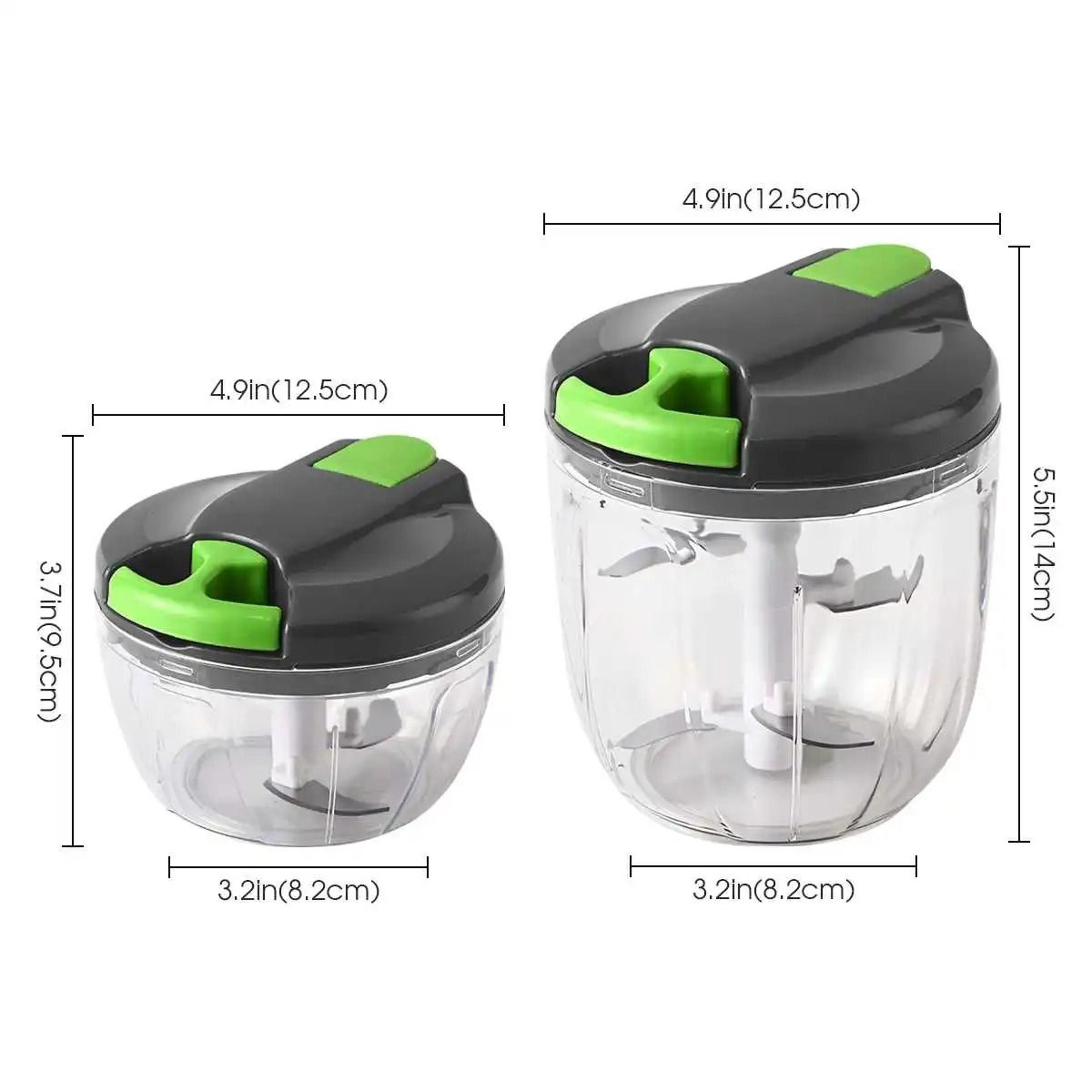 Multifunctional Manual Rotating Vegetable Onion And Garlic Chopper 3