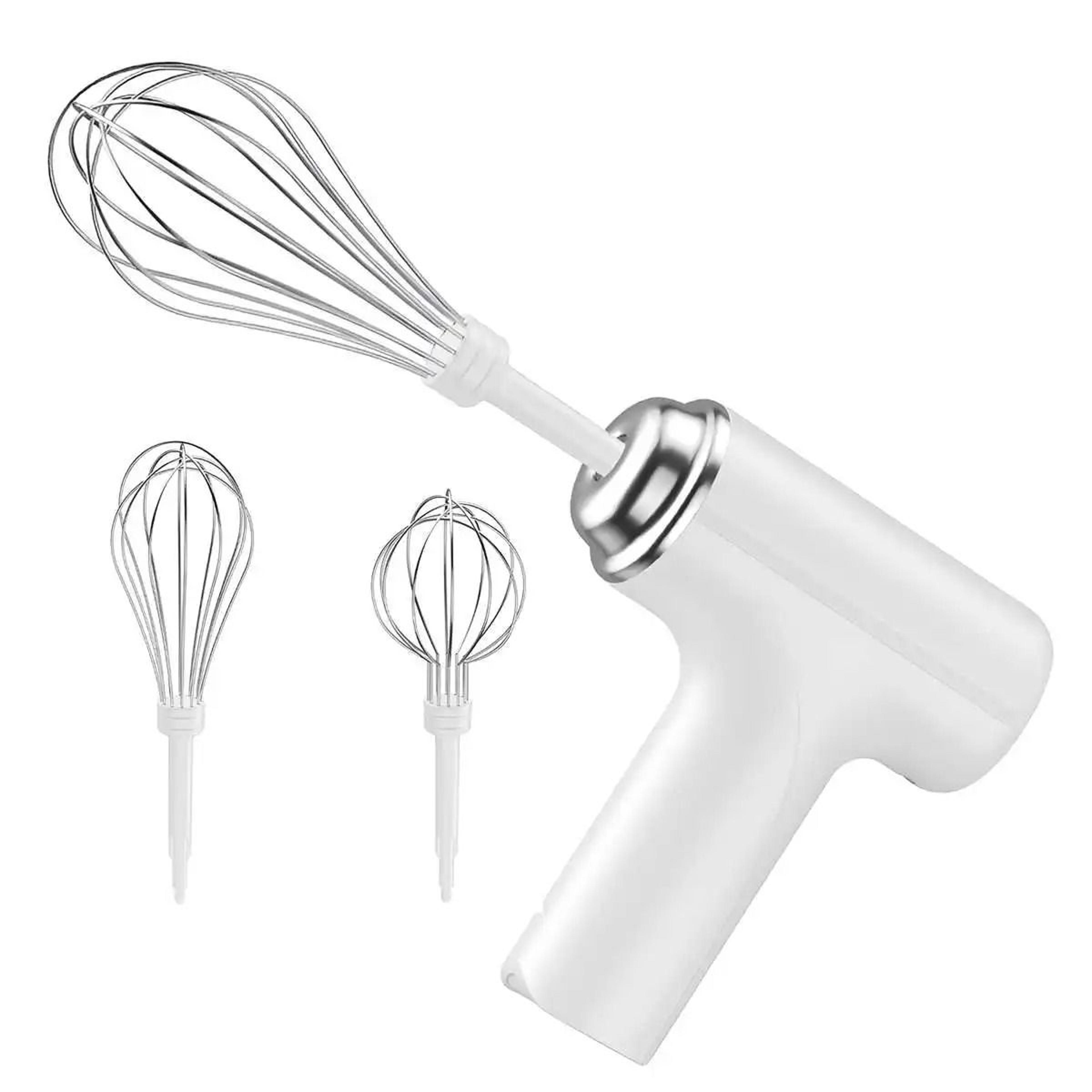 wireless handheld 3-speed electric food mixer and cream whipper
