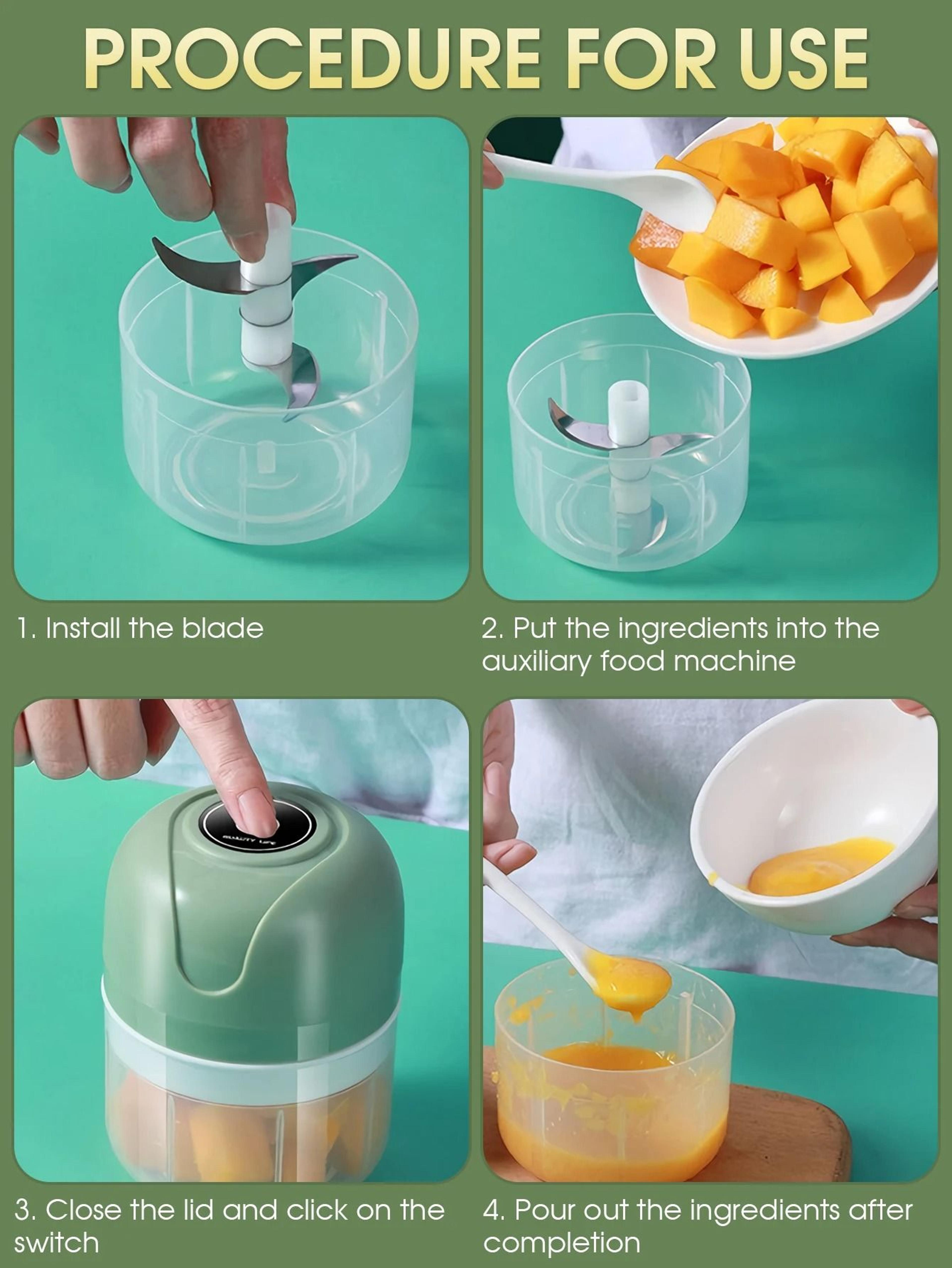 Universal MultiCup Waterproof Electric Mini Garlic Chopper And Food Grinder 1