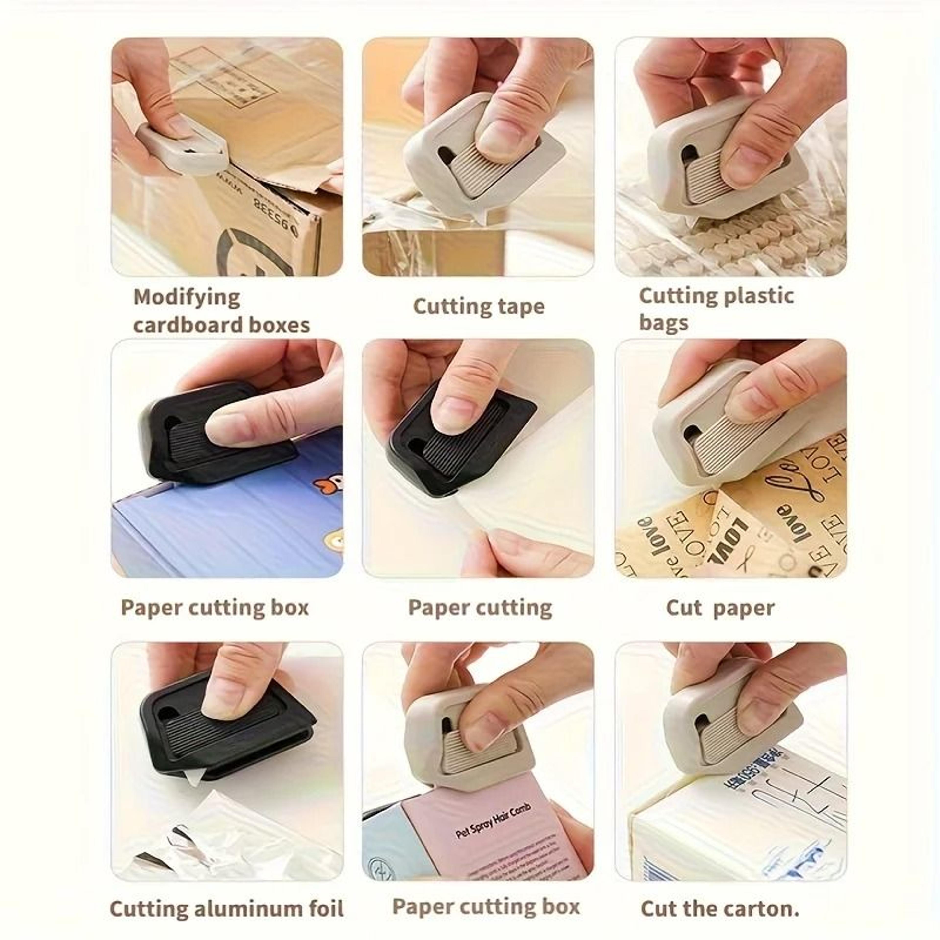 Automatic Retractable Mini Ceramic Safety Box Cutter With Magnetic Dock 5