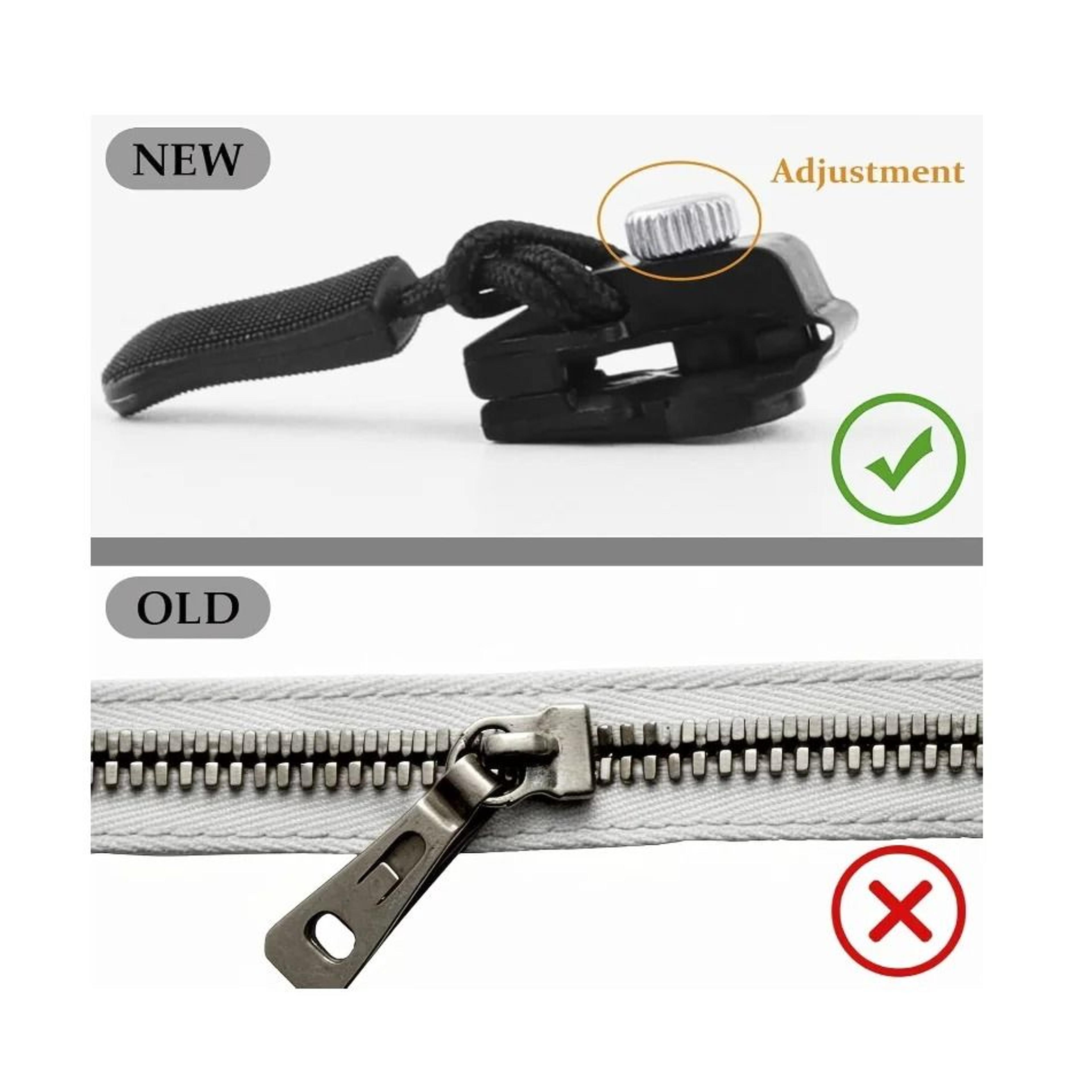Universal Detachable Instant Zipper Slider Replacement Pull Tab Kit 4