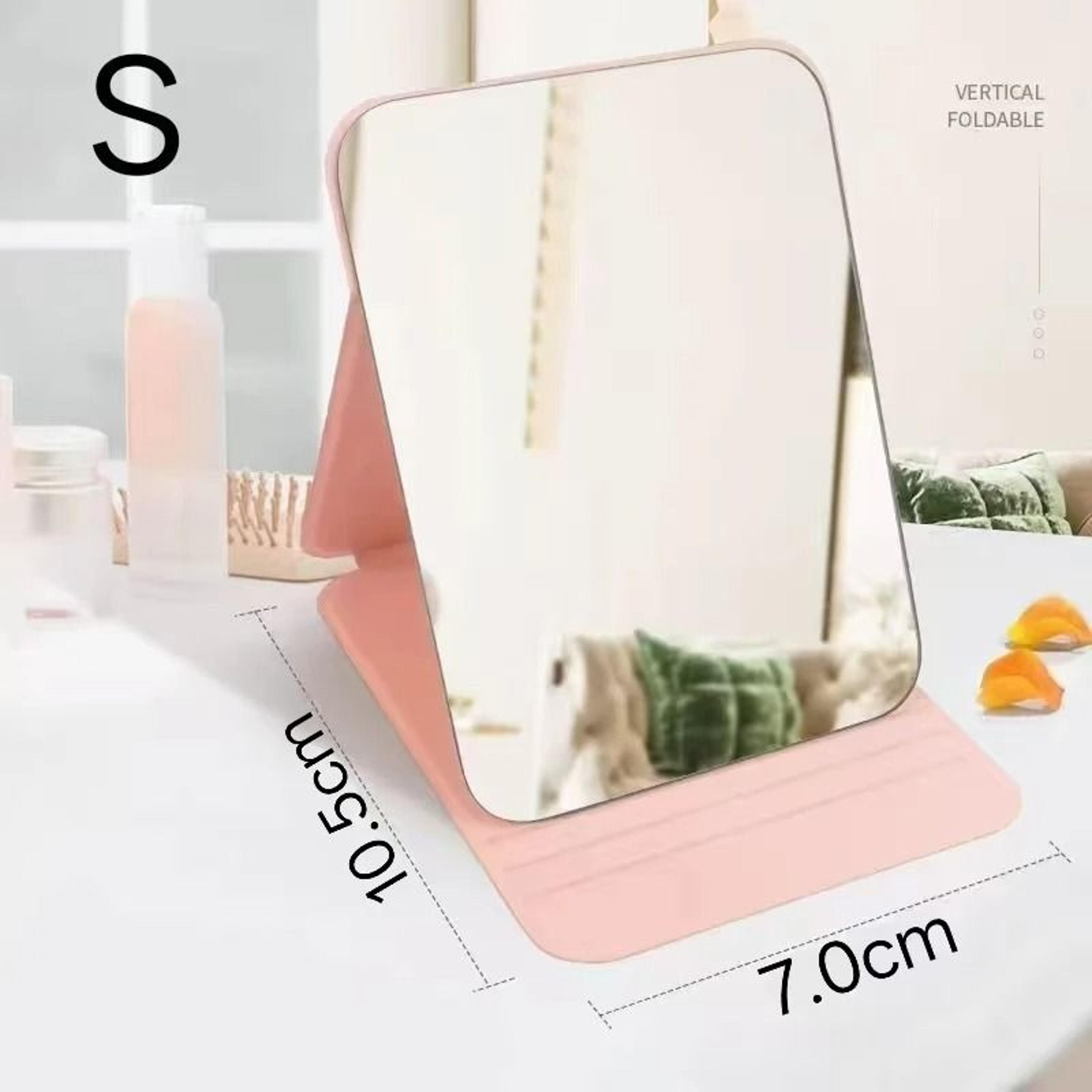 Portable Compact Folding Desktop Makeup Mirror With Storage Base 13