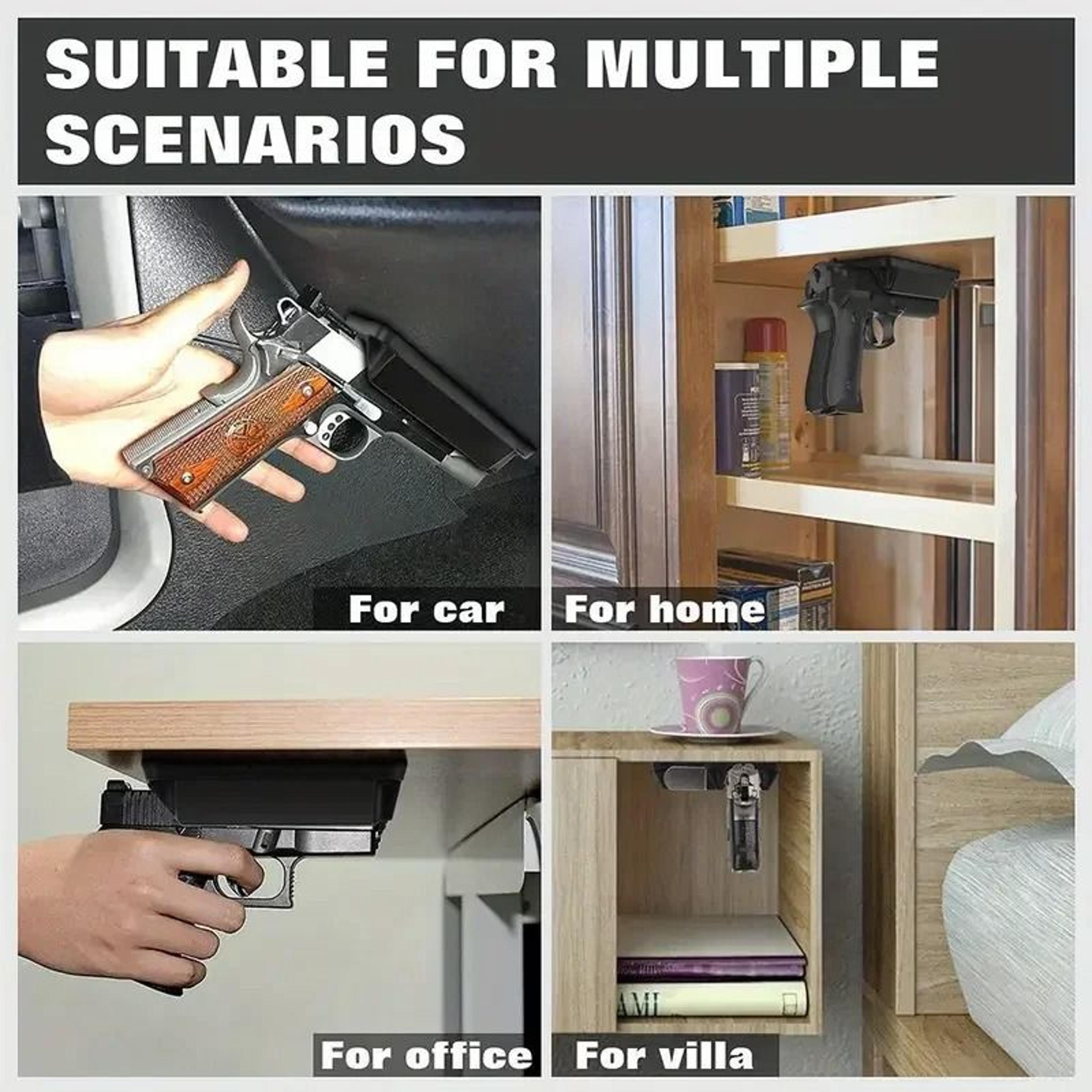 Magnetic Loaded QuickDraw Vehicle Handgun Mount 4